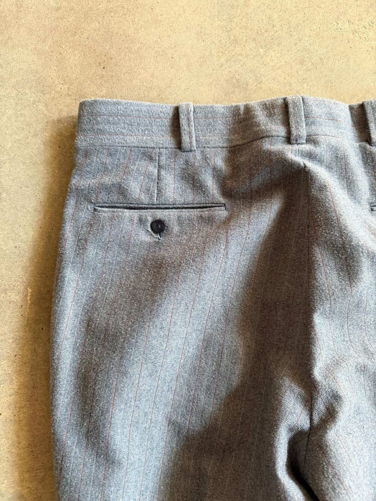 Vintage VTG Blue Gray Wool Trouser Pants Sz 34x30 Size US 34 / EU 50 - 5 Thumbnail
