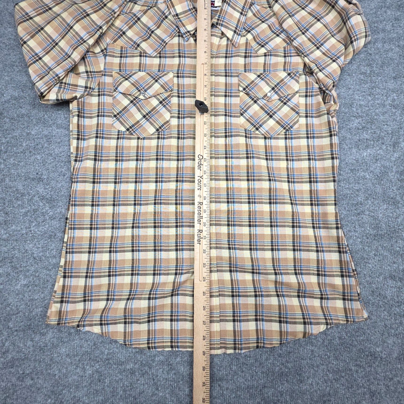 Vintage VINTAGE Big Mac Pearl Snap Shirt Mens Large Plaid Retro Western USA Size US L / EU 52-54 / 3 - 6 Thumbnail