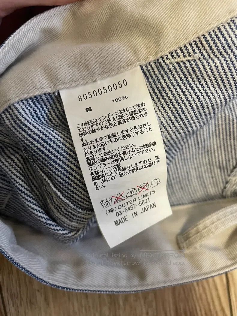 Nigel Cabourn Nigel Cabourn Vintage Blue and White Fine Stripe Work Pant Size US 32 / EU 48 - 3 Thumbnail