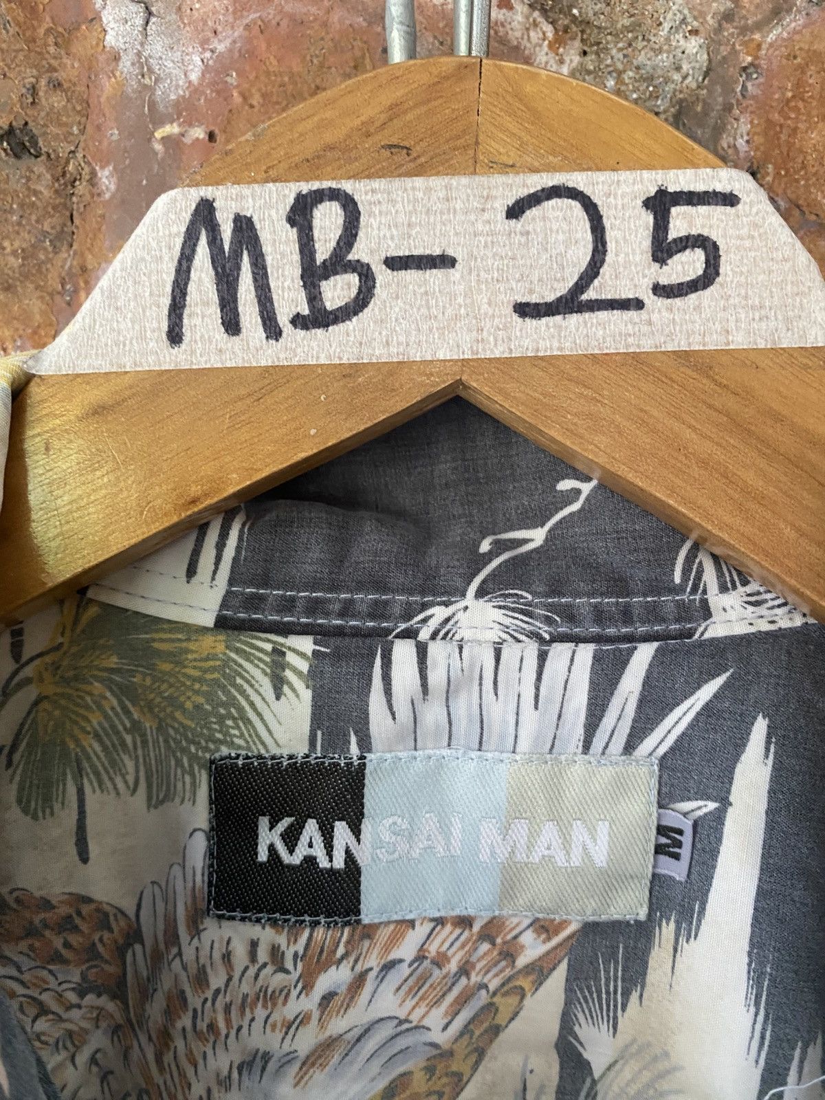 Kansai Yamamoto 1990s Kansai Man Open Colar USA Eagle Size US M / EU 48-50 / 2 - 9 Thumbnail