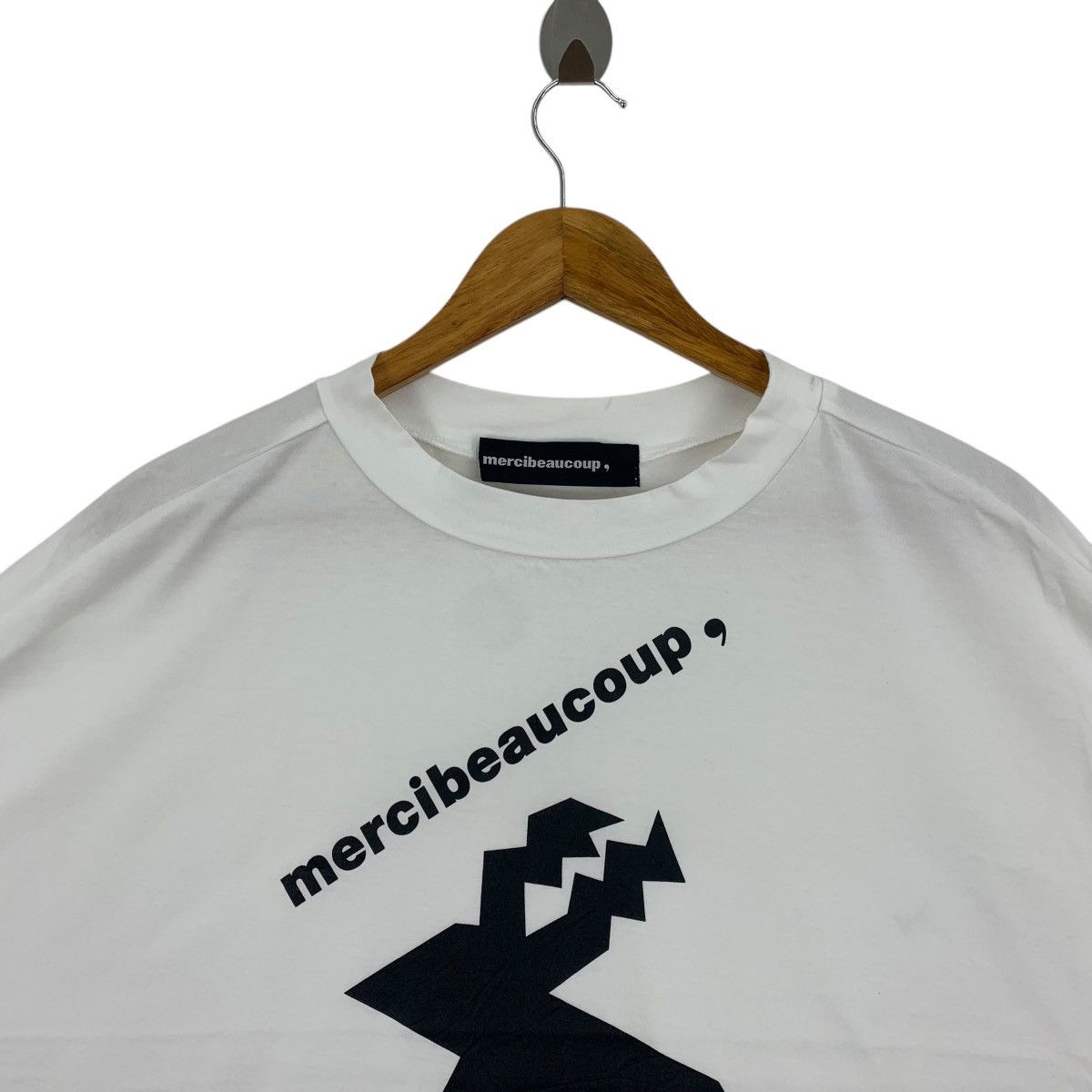 Issey Miyake × mercibeaucoup MERCIBEAUCOUP Cropped Baggy relaxed stylish women tee Size XXL / US 16-18 / IT 52-54 - 2 Thumbnail