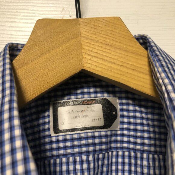 Lorenzo Uomo Lorenzo Uomo men's cotton dress shirt size: 16/34-35 Size US L / EU 52-54 / 3 - 3 Thumbnail