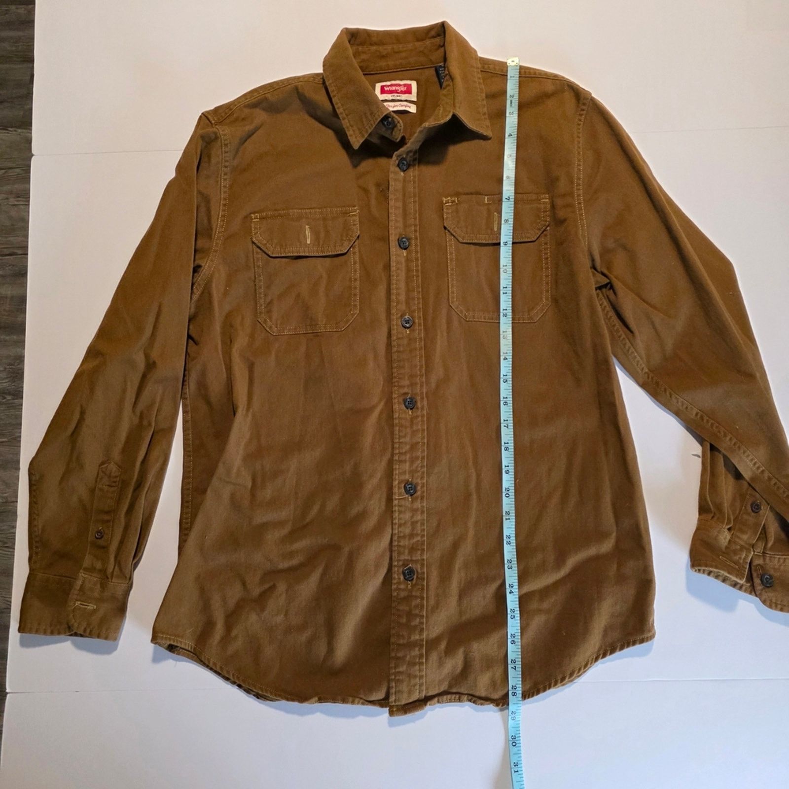 Wrangler Wrangler Tan Flex Button-Up Shirt MEDIUM Size US M / EU 48-50 / 2 - 2 Thumbnail