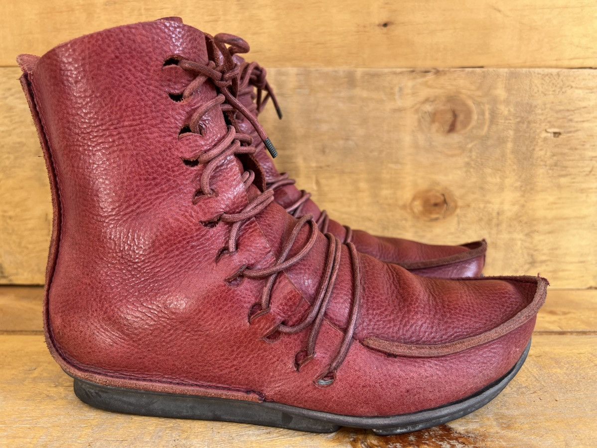 Trippen Trippen Fashion Platform Medival Comfort Leather Red Chunky Size US 7 / IT 37 - 3 Thumbnail