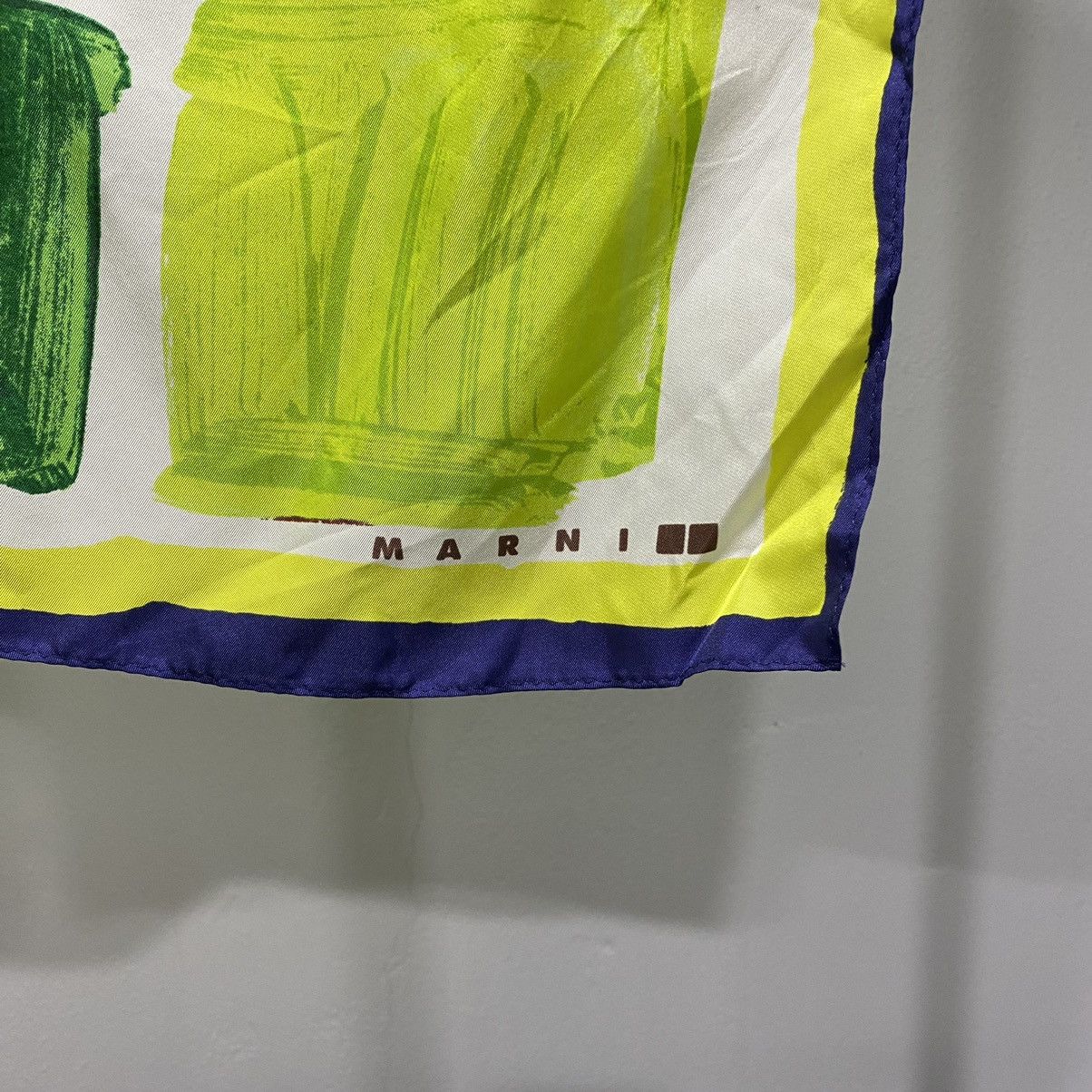 Designer × Marni ART💥 Marni Scarf Paint Silk Luxury Size ONE SIZE - 4 Thumbnail