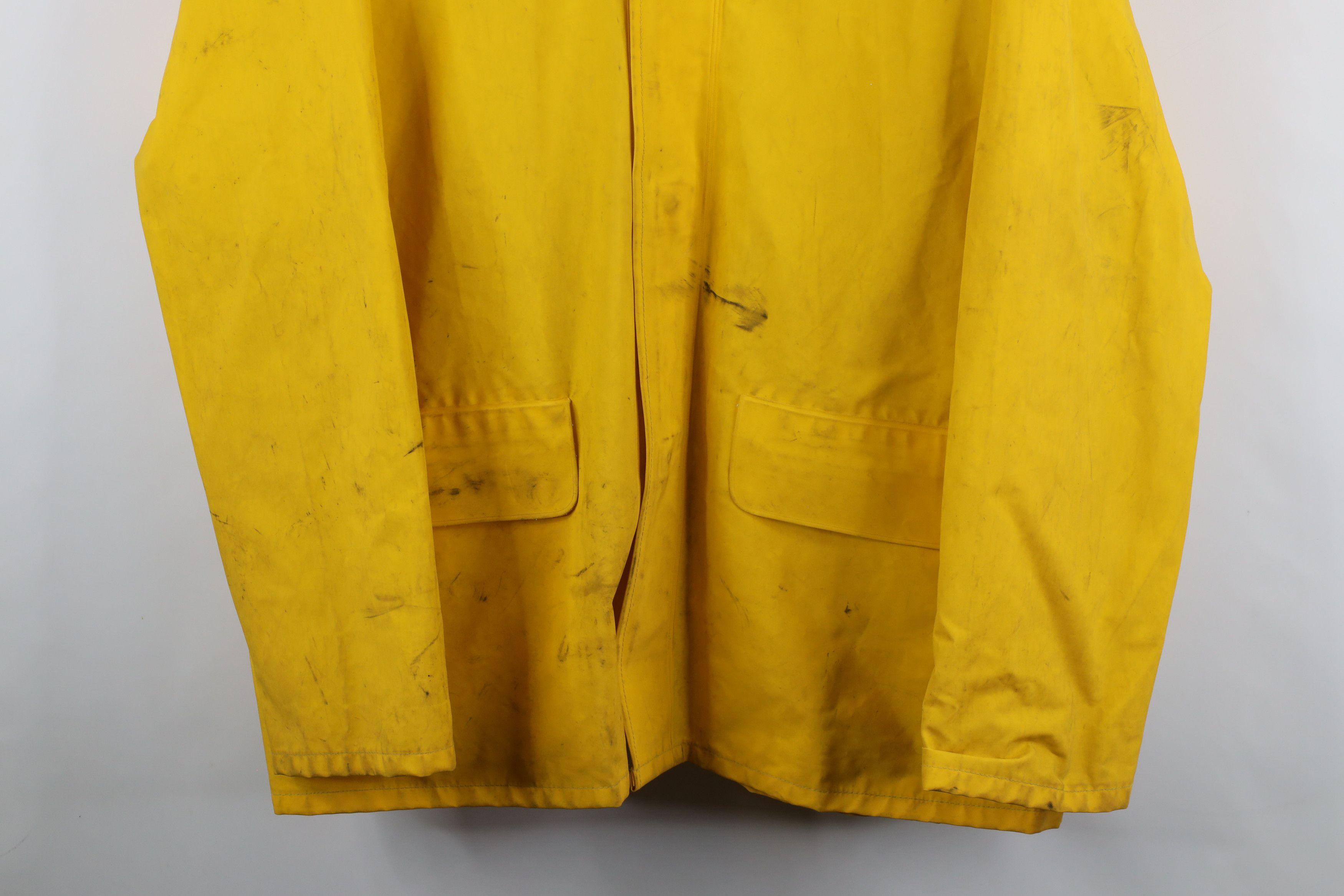 Helly Hansen × Vintage Vintage 90s Helly Hansen Out Waterproof Hooded Rain Jacket Size US XL / EU 56 / 4 - 3 Thumbnail