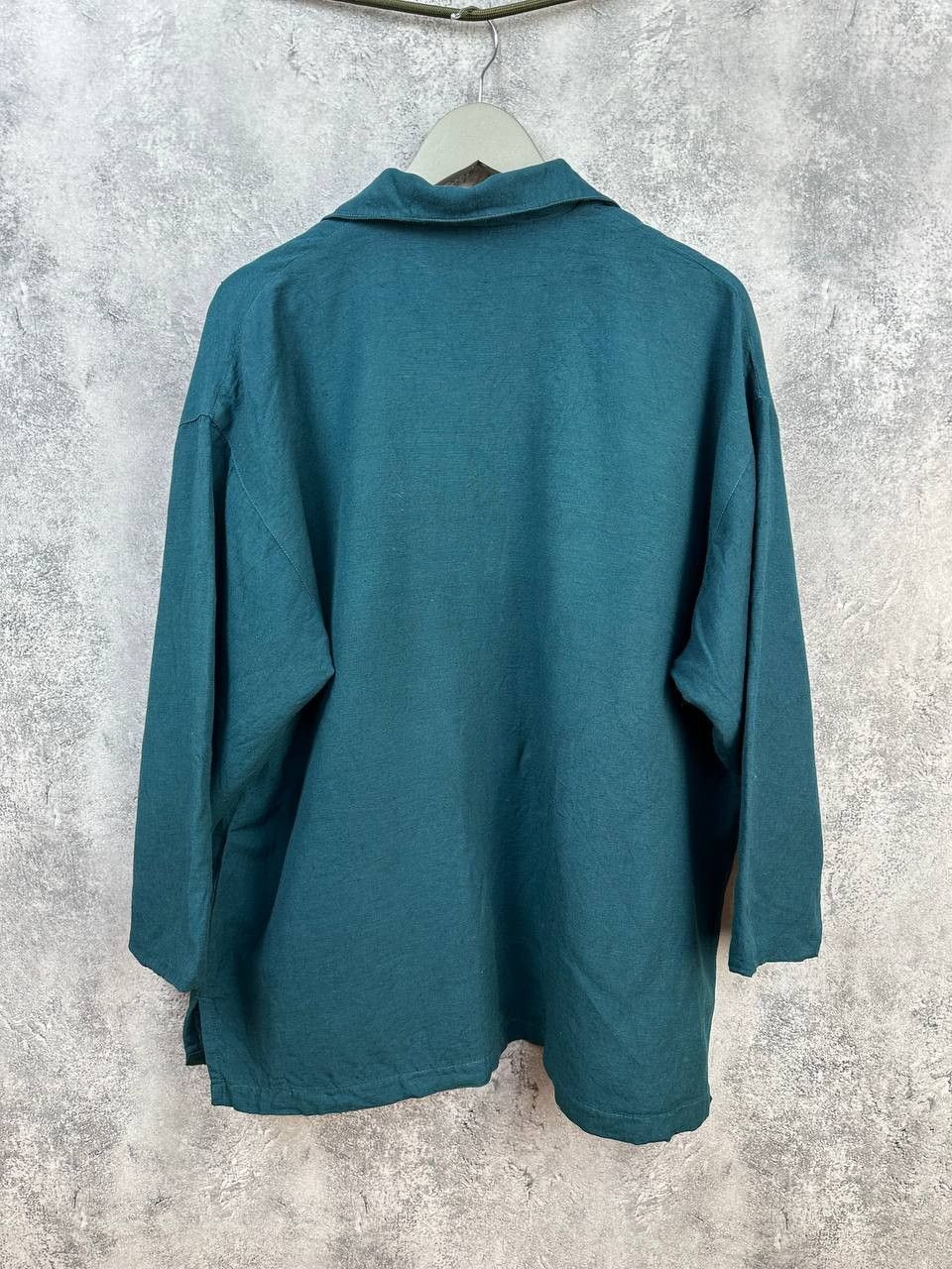 Gudrun Sjoden Gudrun Sjoden Teal Button Front Oversized Shirt Size S / US 4 / IT 40 - 2 Thumbnail