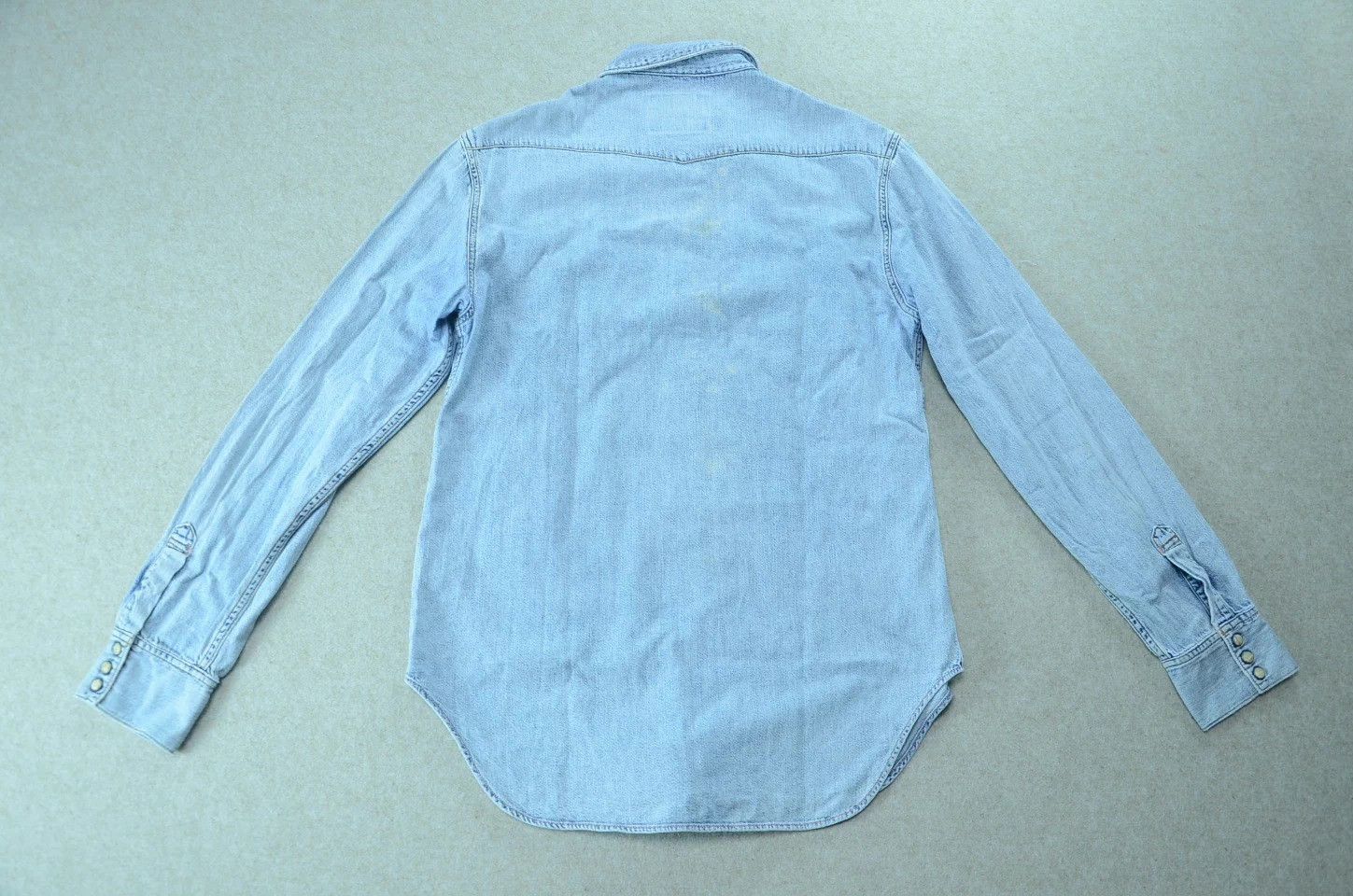 Acne Studios Acne Studios Blue Washed Distressed Denim Shirt Jacket Size US M / EU 48-50 / 2 - 5 Thumbnail