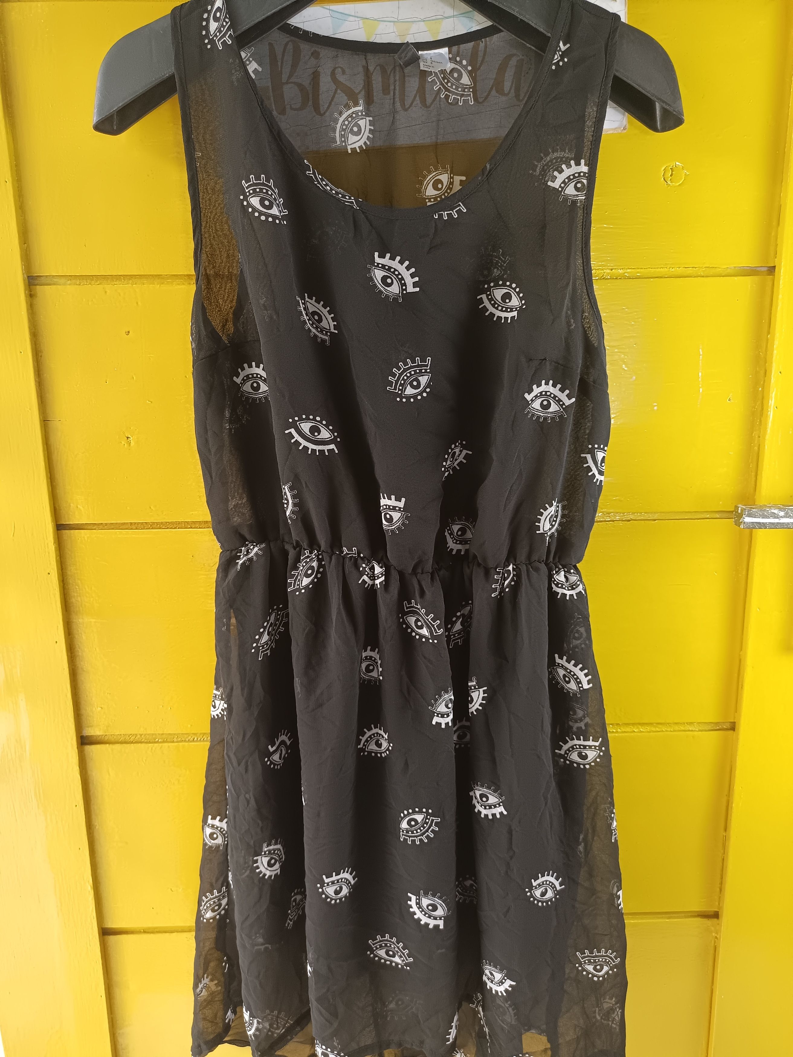 Divided × H&M × Japanese Brand H&M Divided Black All Seeing Eye Dress Sleeve less Size M / US 6-8 / IT 42-44 - 23 Thumbnail