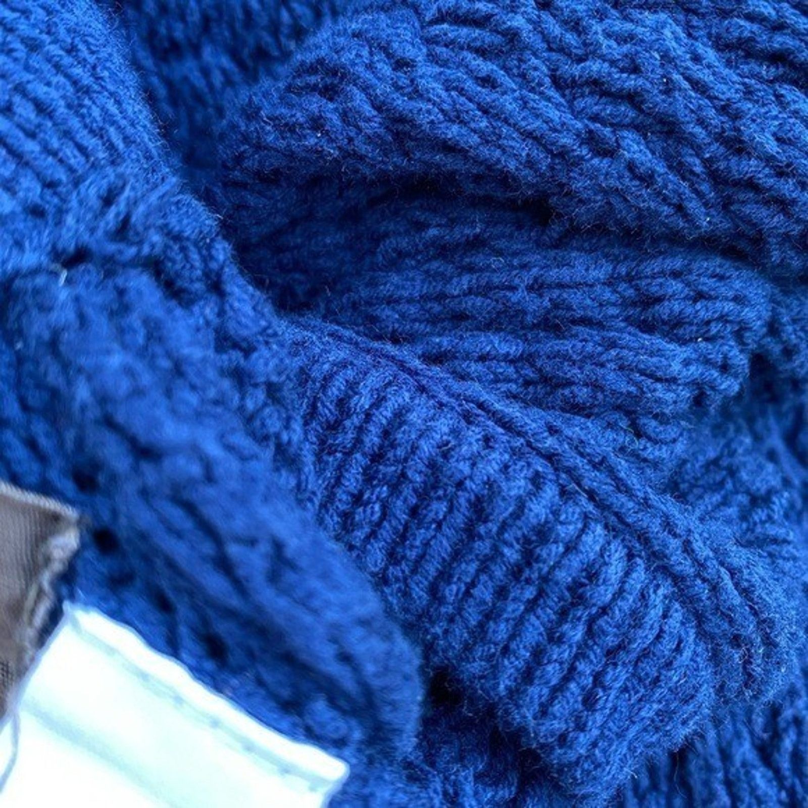 Cableami Guinevere cable knit navy cardigan sweater cotton S A000163 Size S / US 4 / IT 40 - 4 Thumbnail