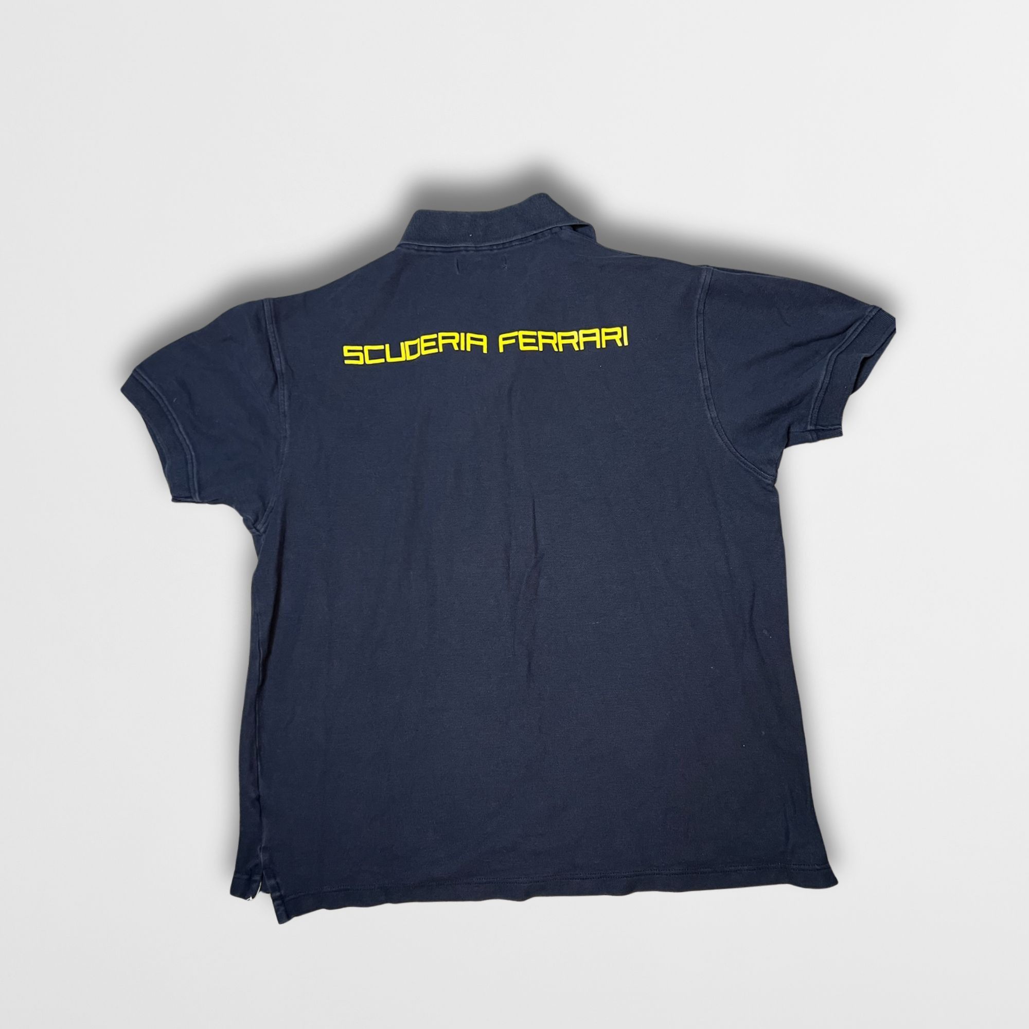 Ferrari Ferrari Scuderia Polo Shirt XL Navy Cotton Mens Classic Logo Size US XL / EU 56 / 4 - 3 Thumbnail