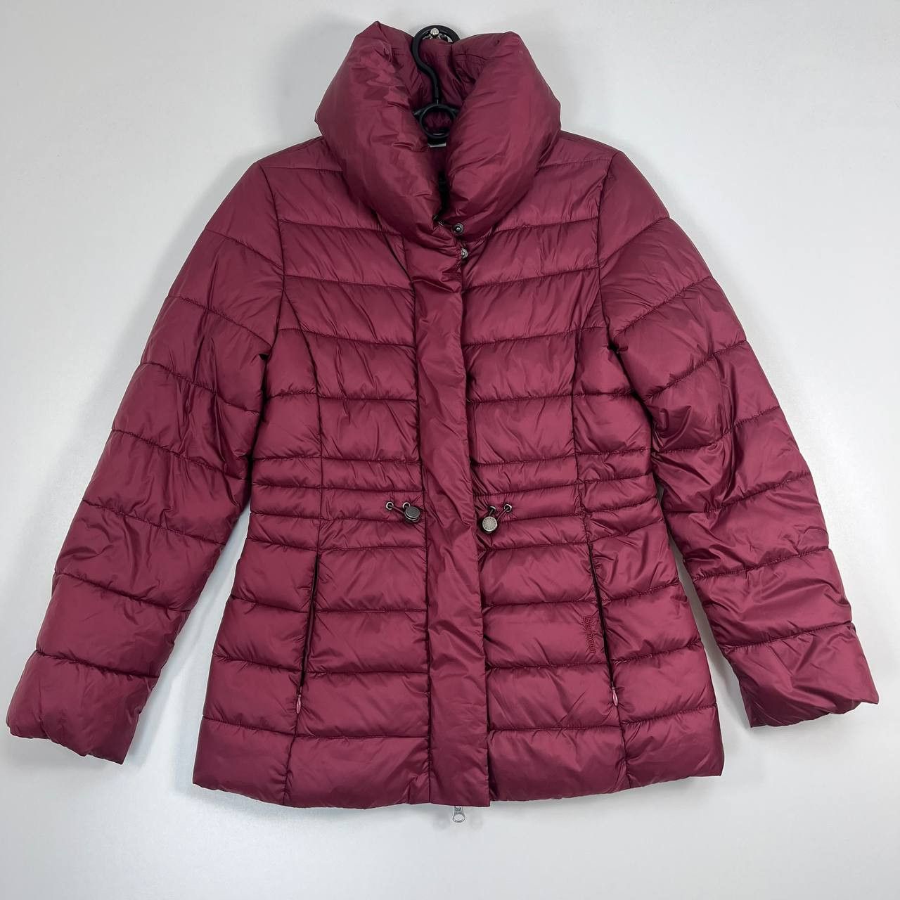 Barbour Reid Quilted Jacket Burgundy Womens Size UK 8 EU 34