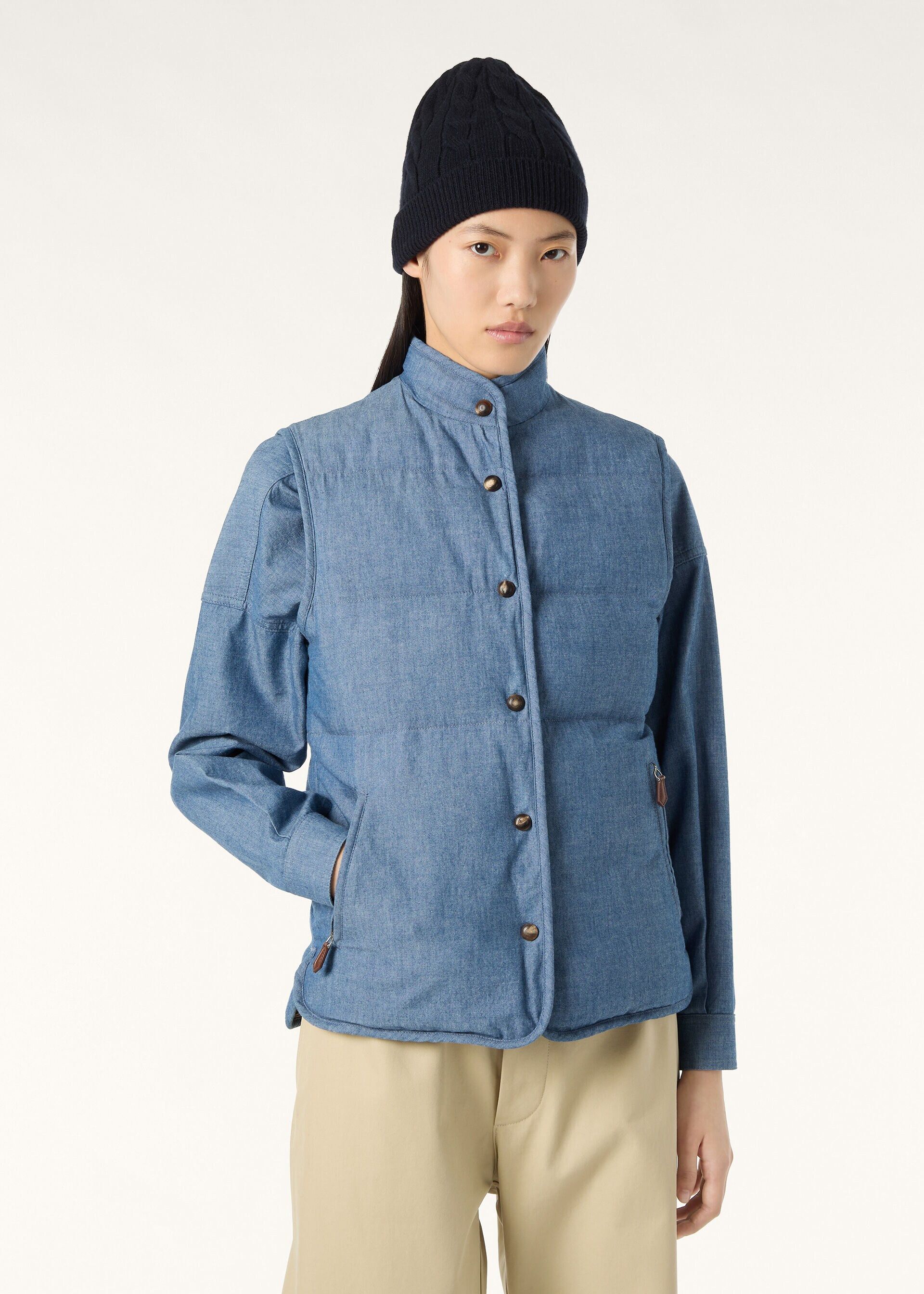 Loro Piana os11x0426 FAQ7741 Kris Vest in Aquifer Melange Size XS / US 0-2 / IT 36-38 - 6 Thumbnail