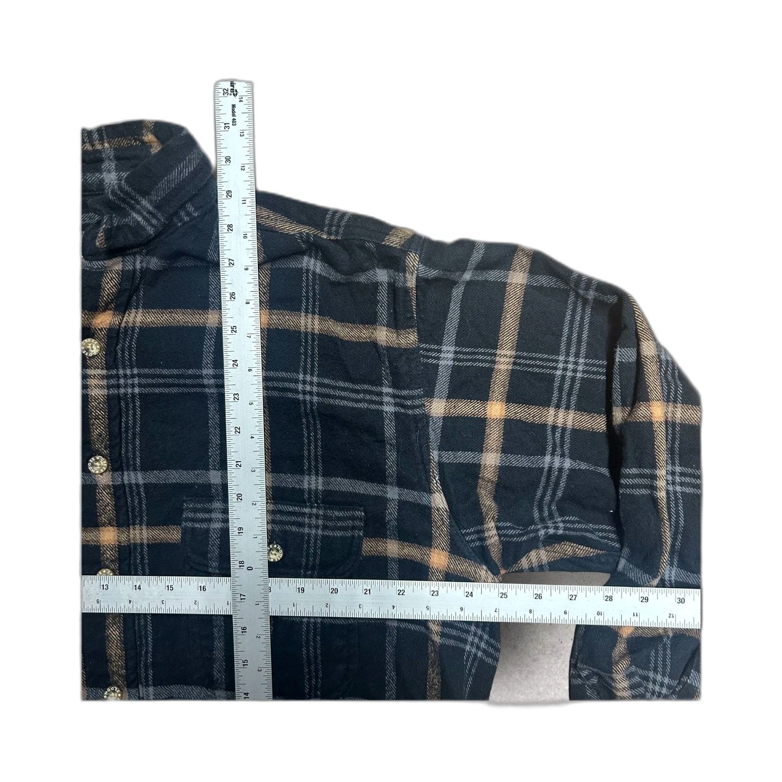 Moose Knuckles Moose Creek Heavyweight Flannel Shirt 100% Cotton Black Plai Size US L / EU 52-54 / 3 - 5 Thumbnail