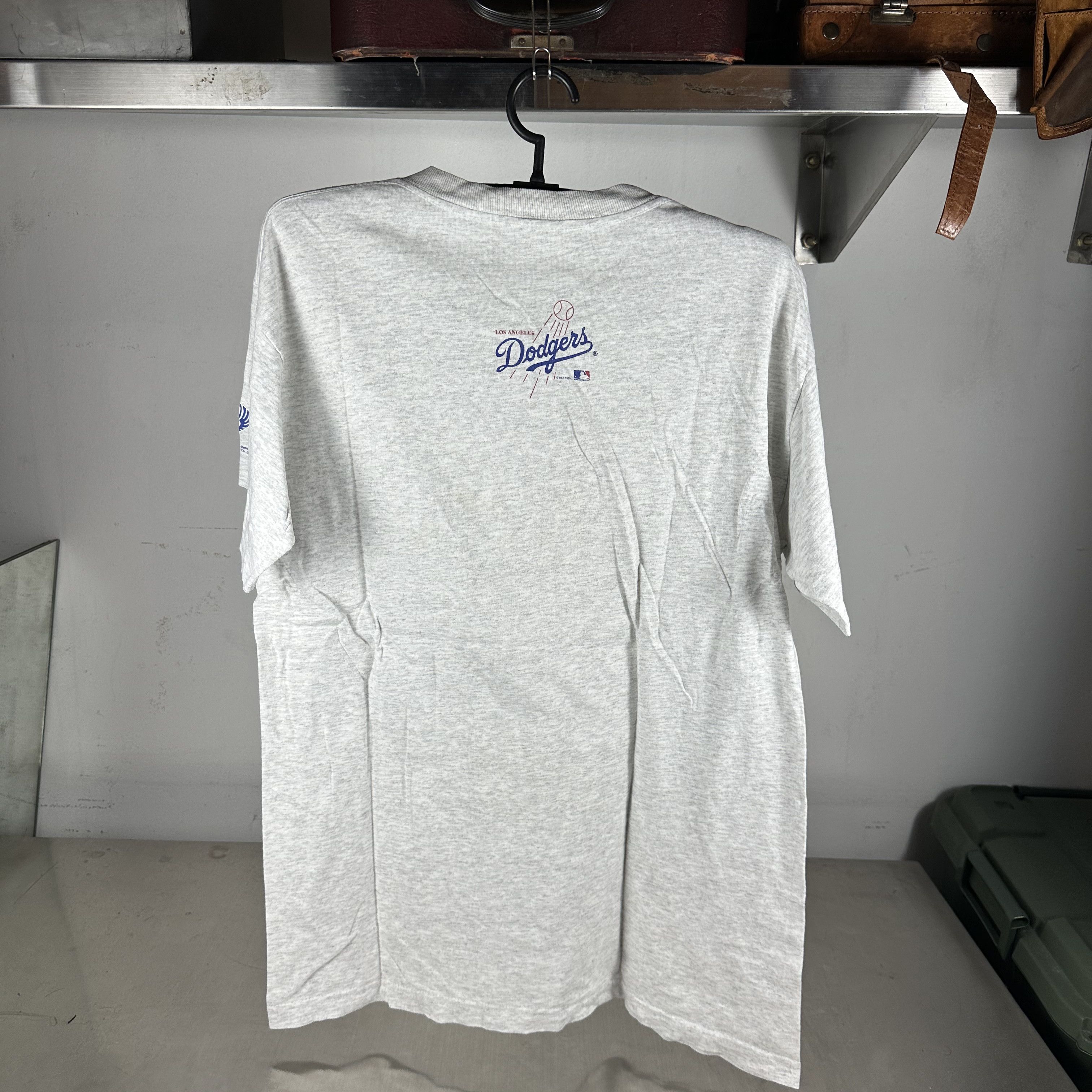 Vintage 1995 Hideo Nomo Los Angeles Dodgers MLB The Tornado Tee Size US L / EU 52-54 / 3 - 3 Thumbnail