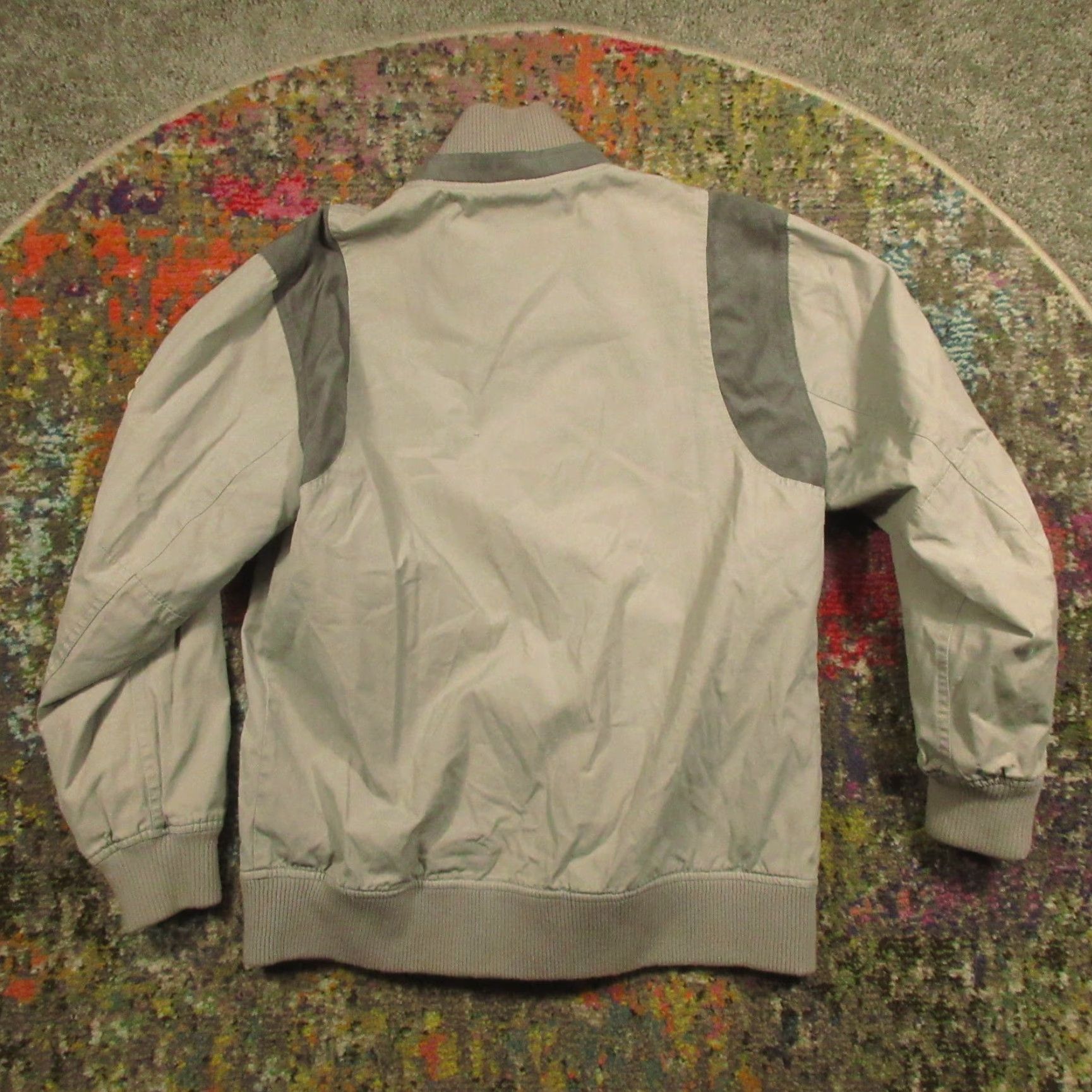 Black Scale Black Scale Bomber Jacket Mens M Gray Lined Zip Front Streetwear 80s 90s Casual Varsity Jacket Size US M / EU 48-50 / 2 - 2 Thumbnail