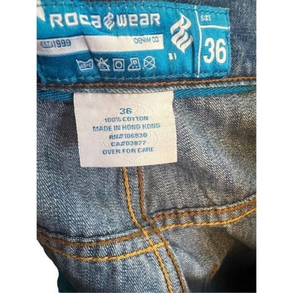 Rocawear ROCAWEAR Blue Denim Shorts Made in Hong Kong Size US 36 / EU 52 - 6 Thumbnail