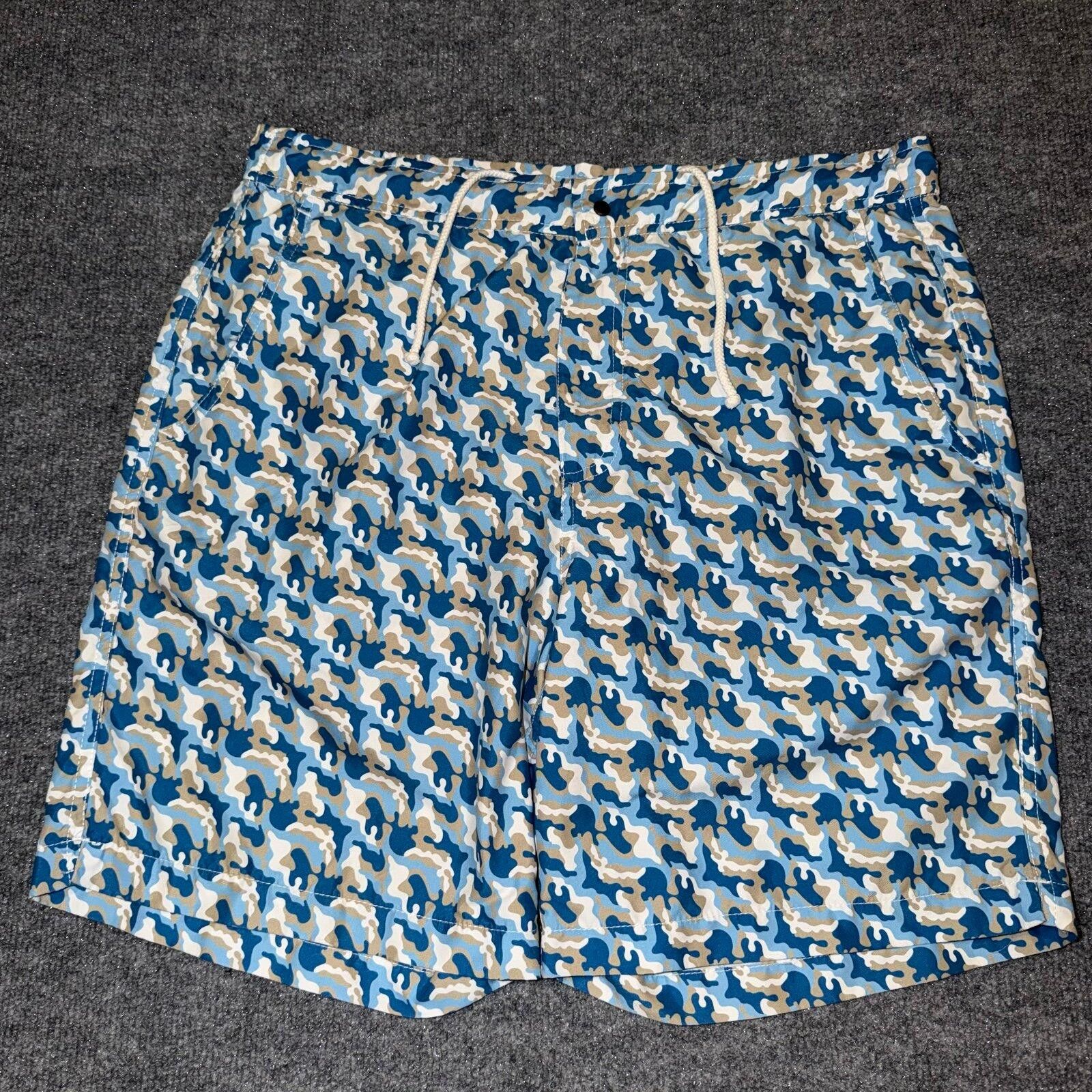 Peter Millar Peter Millar Blue Camo Lined Swim Trunks Mens MD Rare Summer Size US 32 / EU 48 - 1 Thumbnail