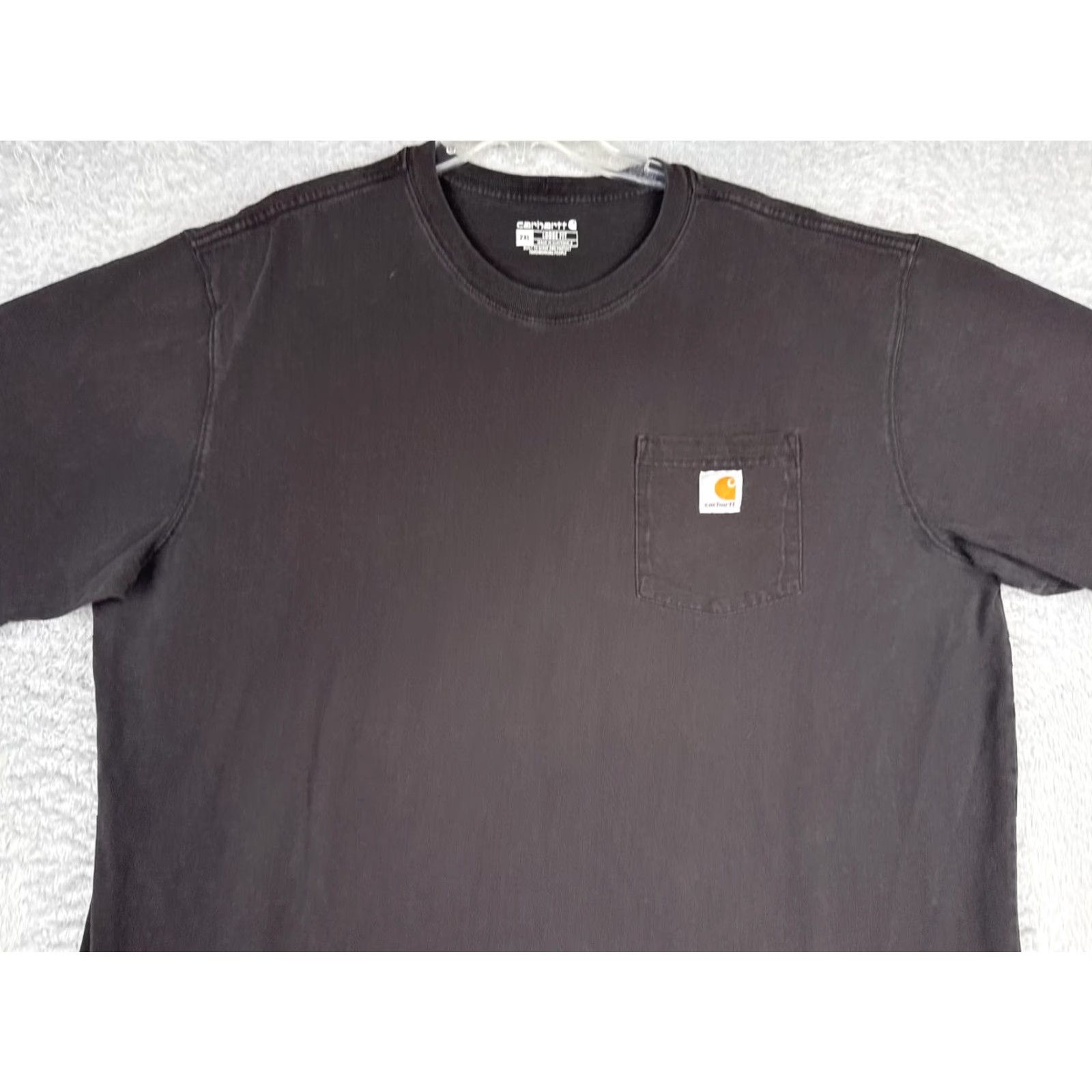 Carhartt Carhartt Shirt Mens 2XL Gray Crew Neck Short Sleeve Pocket Tagless K87 Workwear Size US XXL / EU 58 / 5 - 4 Thumbnail