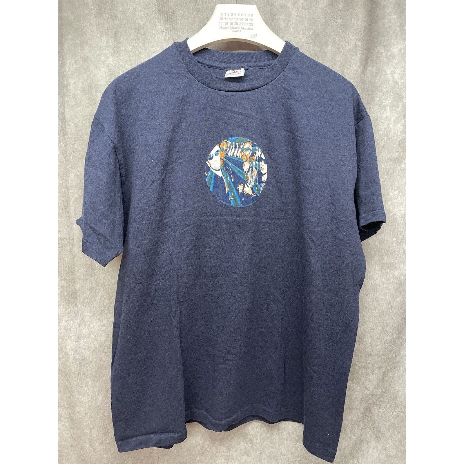 Vintage 90’s Anvil U2 Discotheque Navy Blue T-Shirt Mens XL
