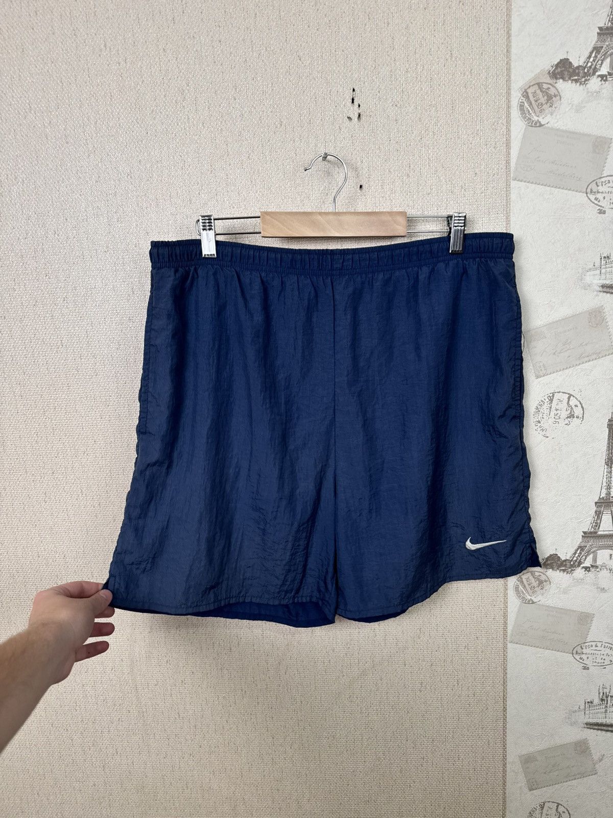Nike Vintage Nike Shorts Swiming Trucks XL Nylon Blue Streetwear Size US 34 / EU 50 - 9 Thumbnail