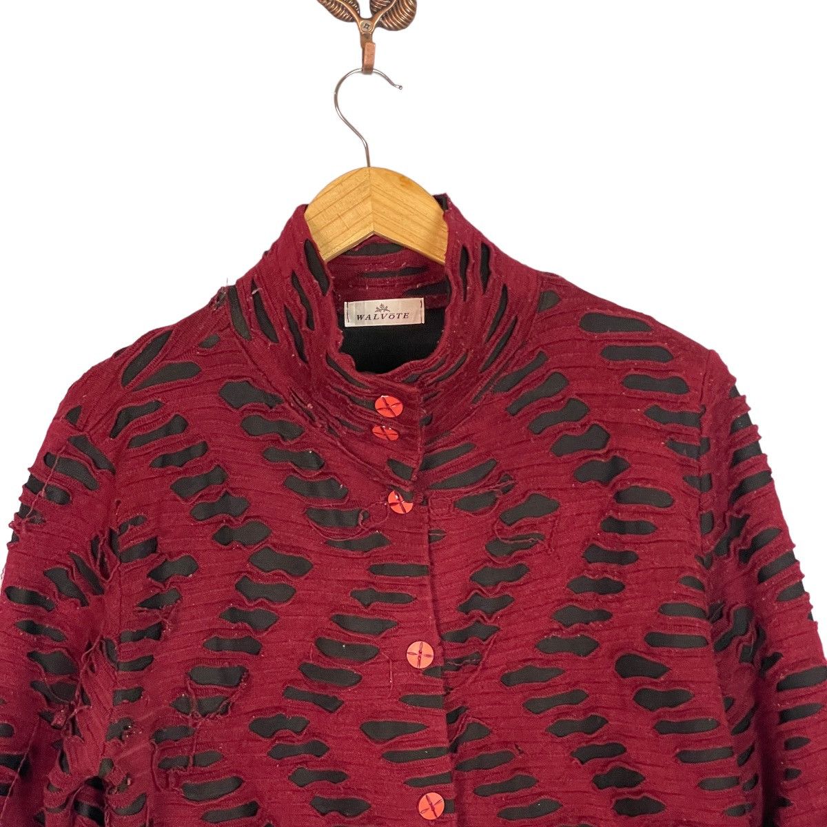 Designer Japanese Bondage Ripped Jacket Size M / US 6-8 / IT 42-44 - 3 Thumbnail