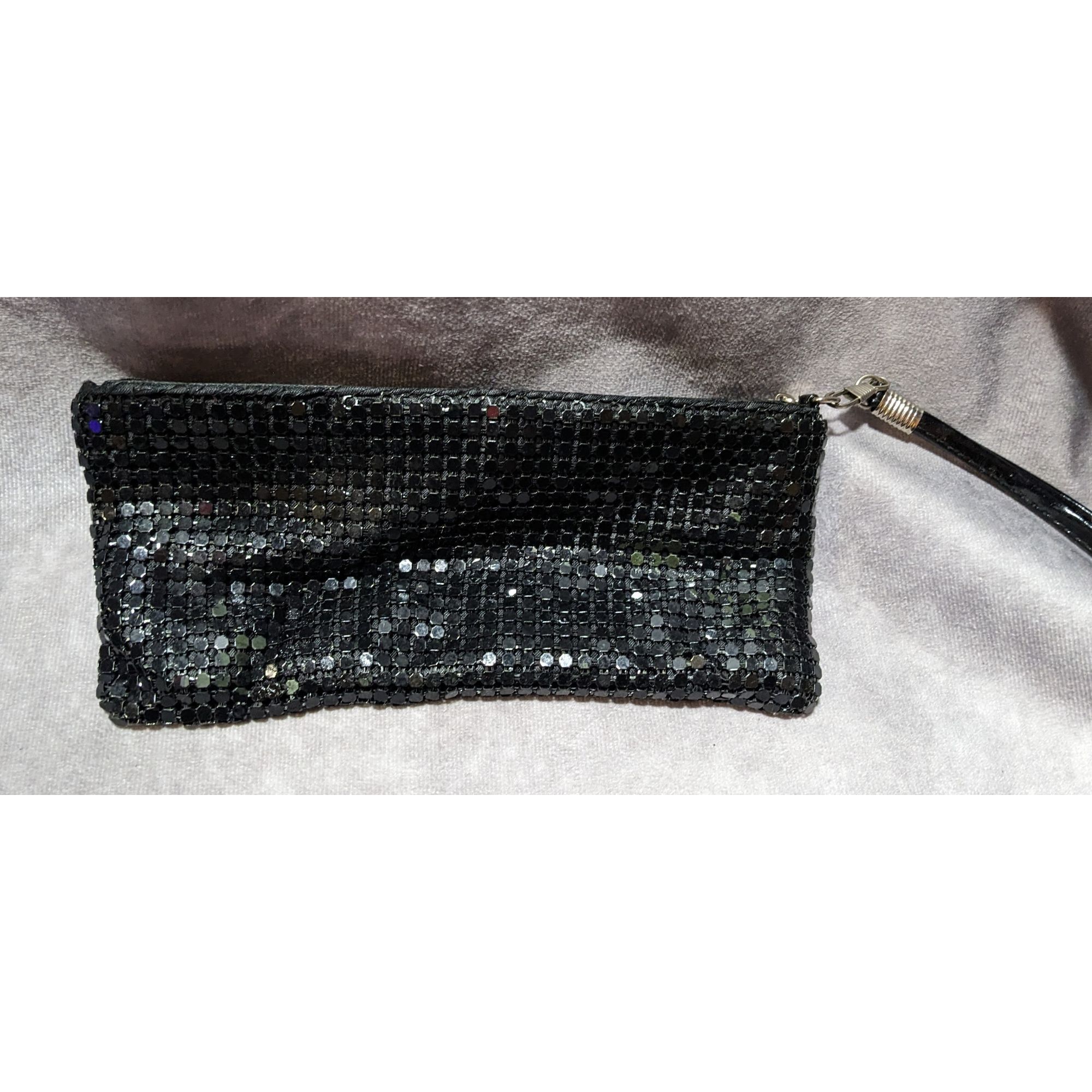 Other Gothic Black Metal Chain Maille Mesh Clutch Size ONE SIZE - 4 Thumbnail