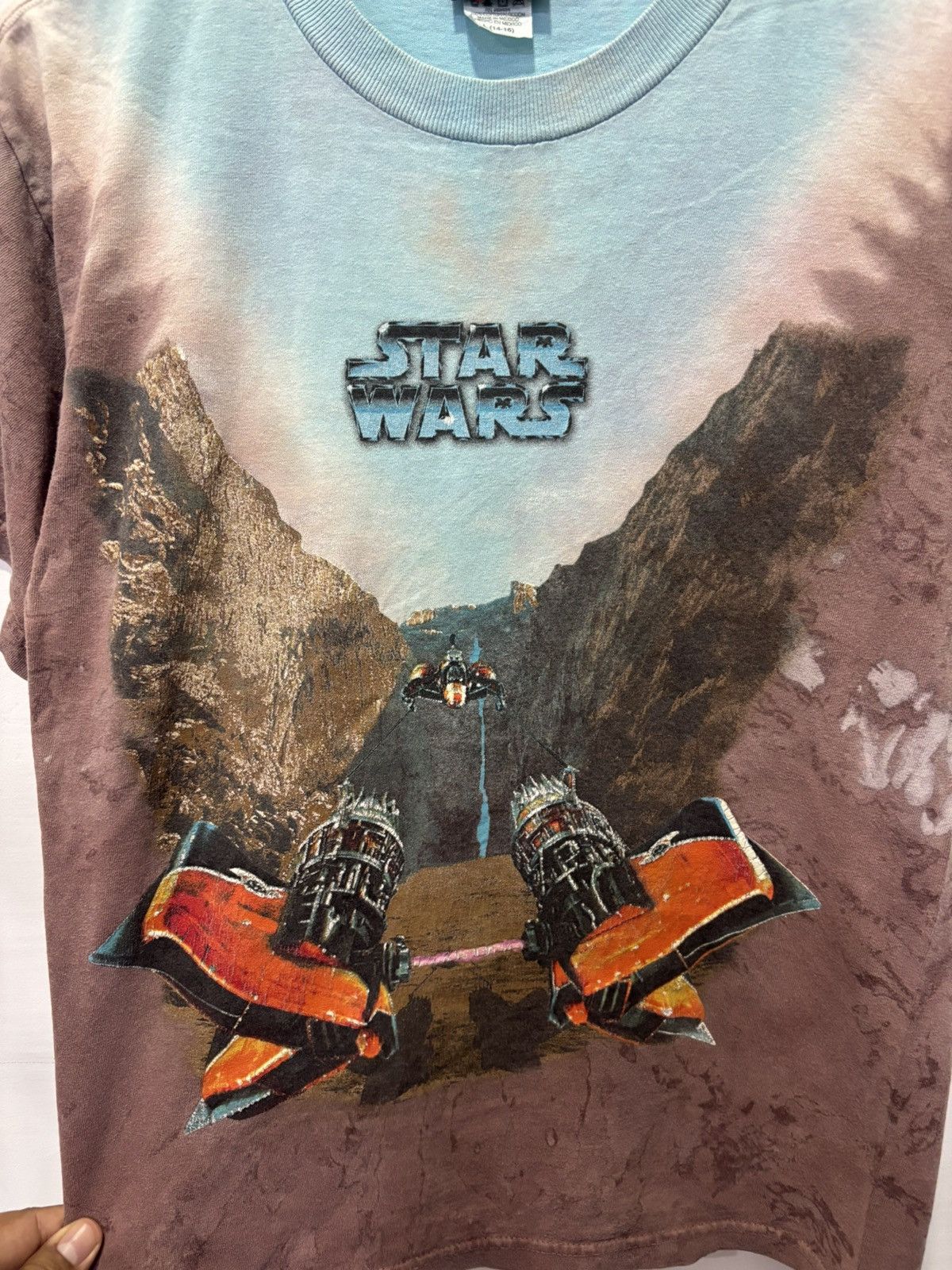 Star Wars Vintage Star Wars Episode 1 Pod Racer Tie Dye Tshirt Size US L / EU 52-54 / 3 - 3 Thumbnail