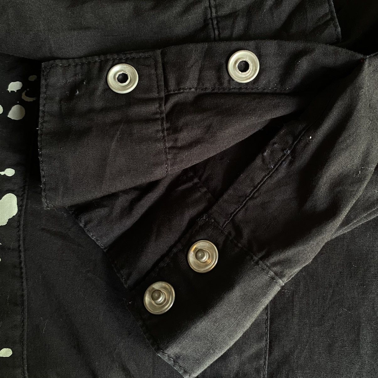 Japanese Brand × Massimo Osti MASSIVE MASSIMO Y2K PUNK Black Sheer Graphic Shirt Size US M / EU 48-50 / 2 - 14 Thumbnail