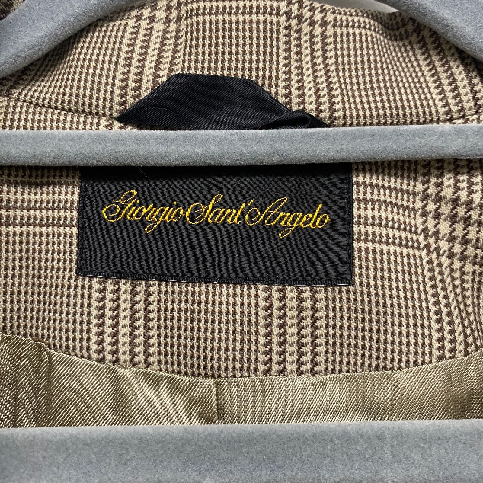 Vintage Vintage Giorgio Saint Angelo Houndstooth Plaid Wool Blazer Size XL / US 12-14 / IT 48-50 - 5 Thumbnail