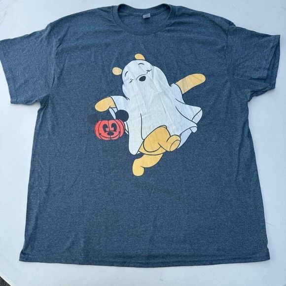 Disney NEW WINNIE THE POOH HALLOWEEN TRICK OR TREAT GRAY T-SHIRT SZ Size US XL / EU 56 / 4 - 1 Thumbnail