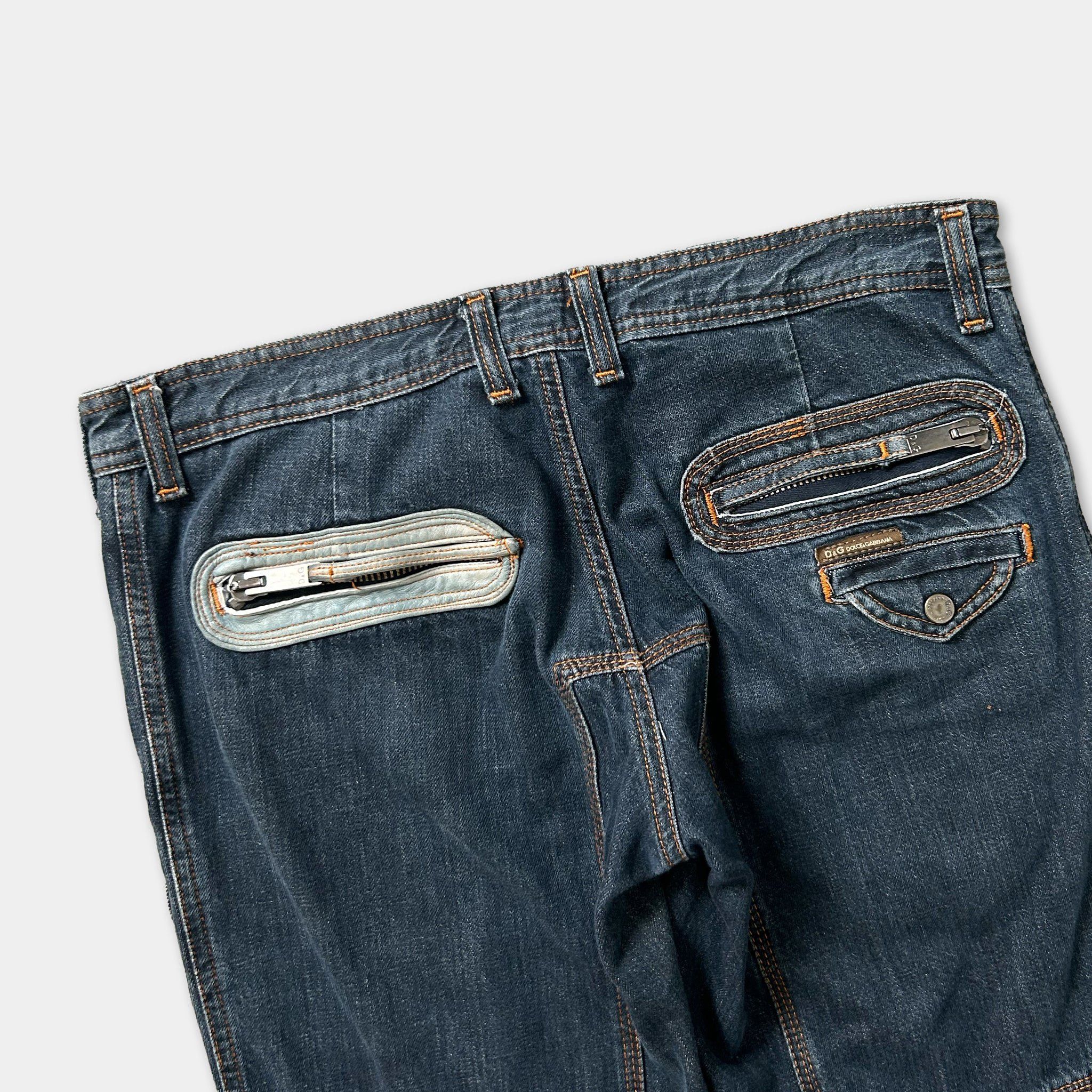 Dolce & Gabbana Dolce & Gabbana 2003 Racing Jeans With Pockets Size US 32 / EU 48 - 4 Thumbnail