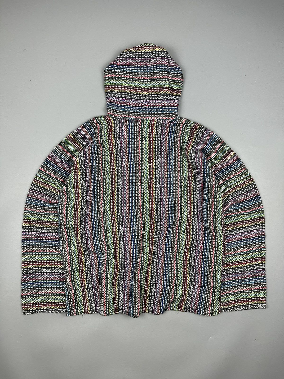 If Six Was Nine Vintage Artesanias Multi Colour Anorak Hooded Knitwear Size US XL / EU 56 / 4 - 2 Thumbnail