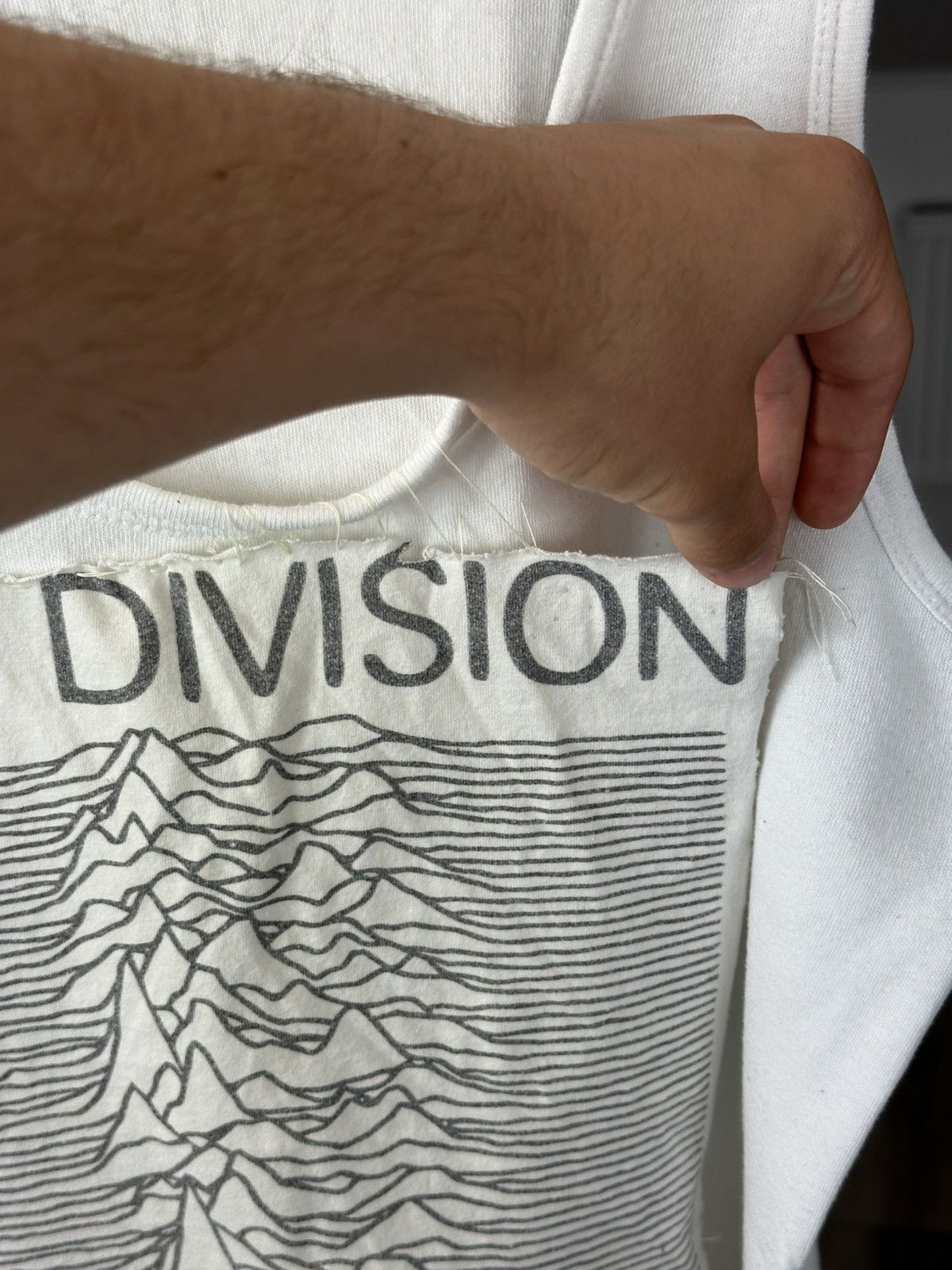 Vintage Custom Joy Division 5 Stars Basic Sleeveless Shirt Cotton Size US L / EU 52-54 / 3 - 5 Thumbnail