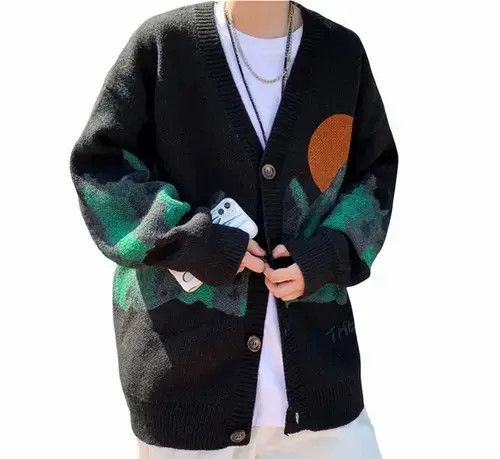 Japanese Brand New Release Moon Mountain Cardigan Knitwear Sweatshirt Size US XL / EU 56 / 4 - 3 Thumbnail
