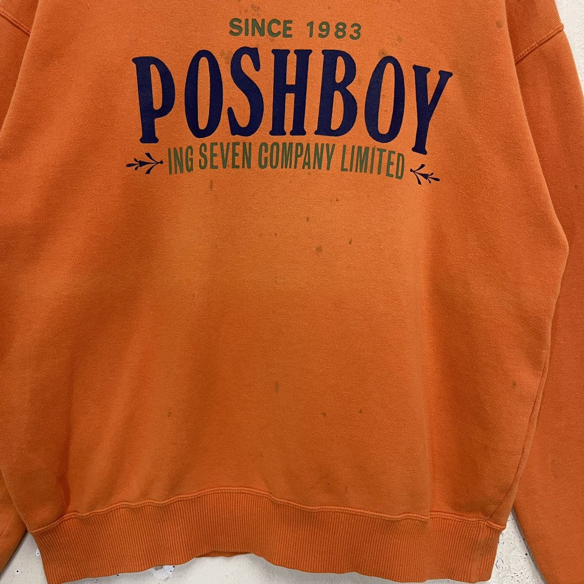 Japanese Brand Poshboy Big Logo Crewneck Sweatshirt Size US M / EU 48-50 / 2 - 6 Thumbnail