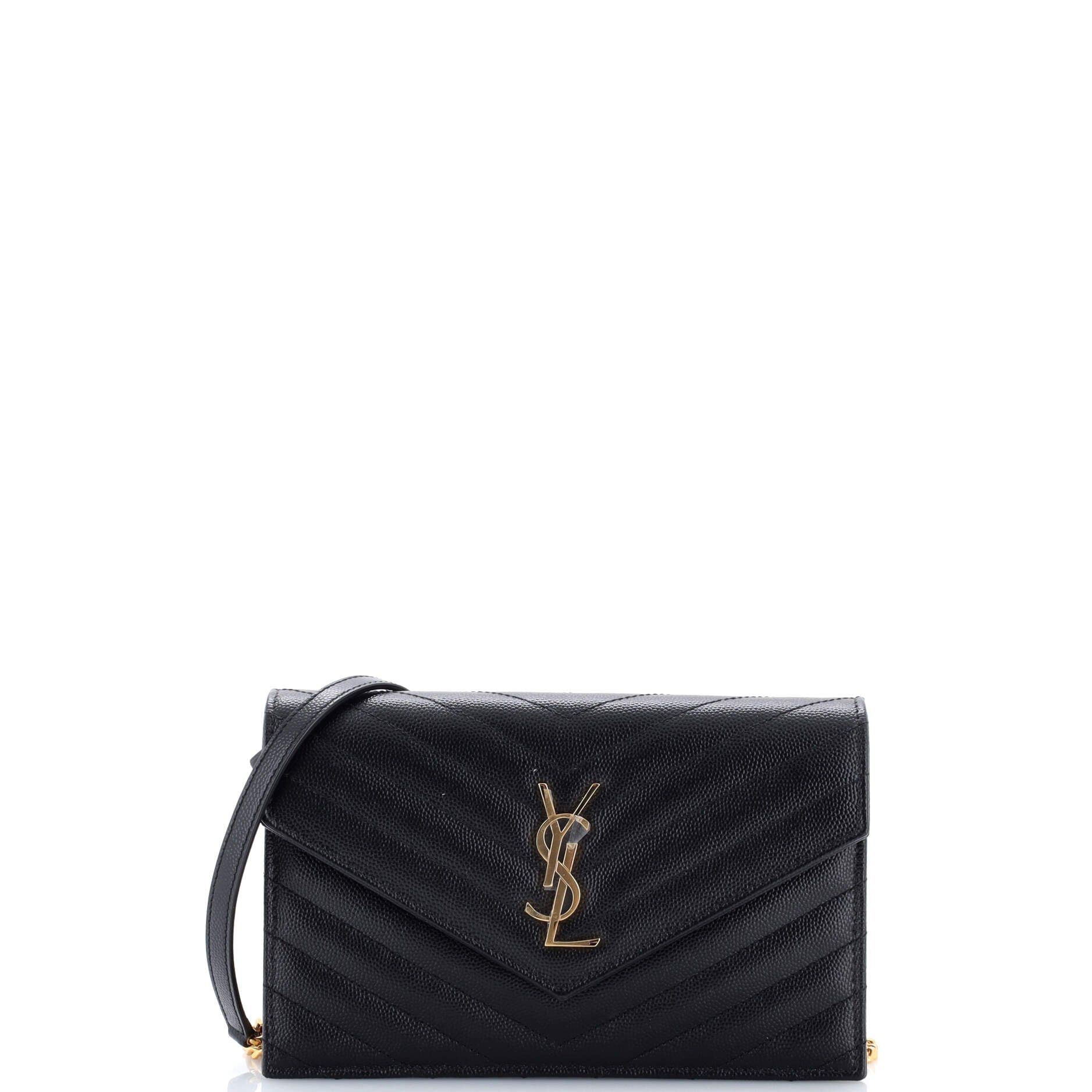 Saint Laurent Paris Classic Monogram Wallet on Chain Size ONE SIZE - 1 Thumbnail