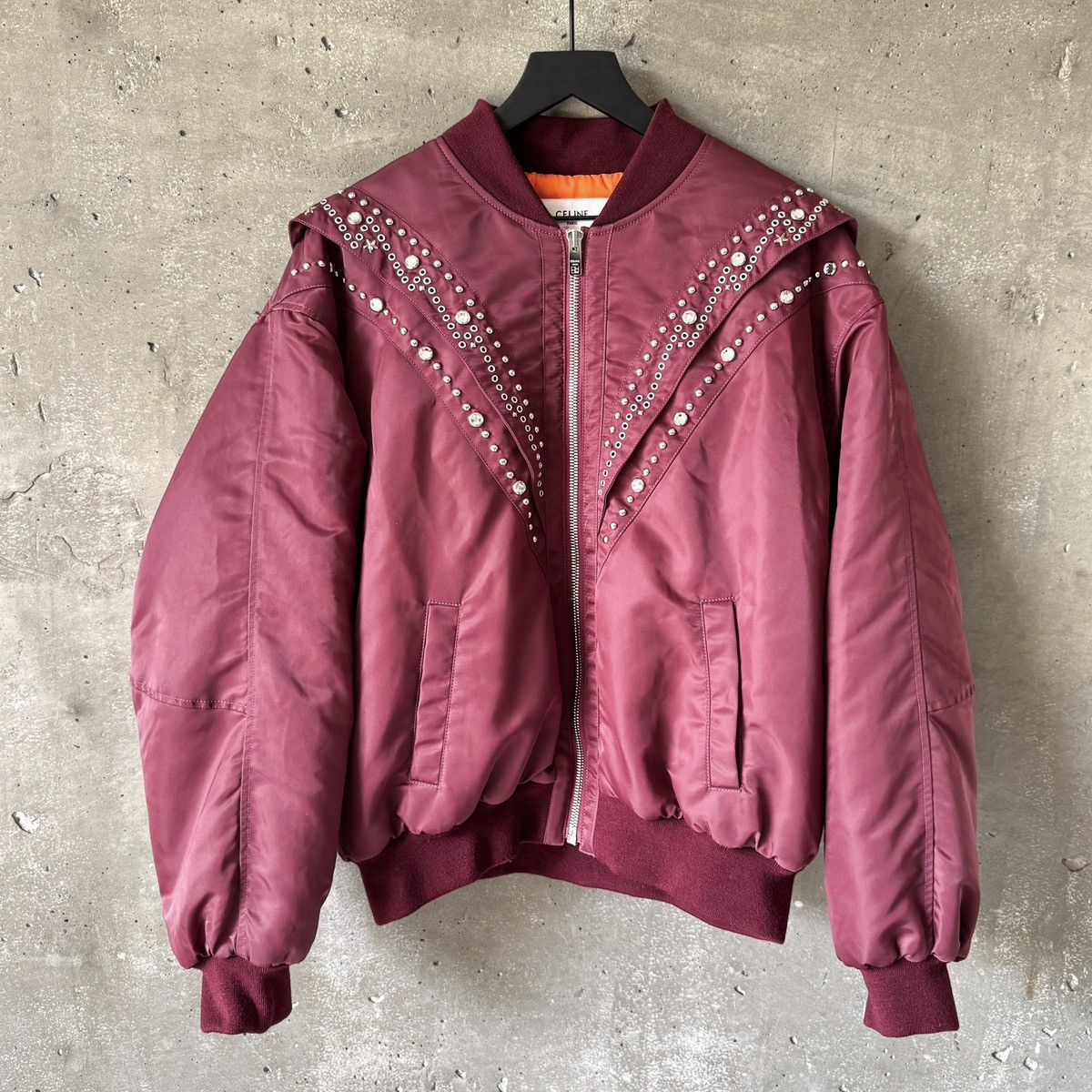 Celine Celine Bomber Studded Gem Jacket Size US L / EU 52-54 / 3 - 4 Thumbnail