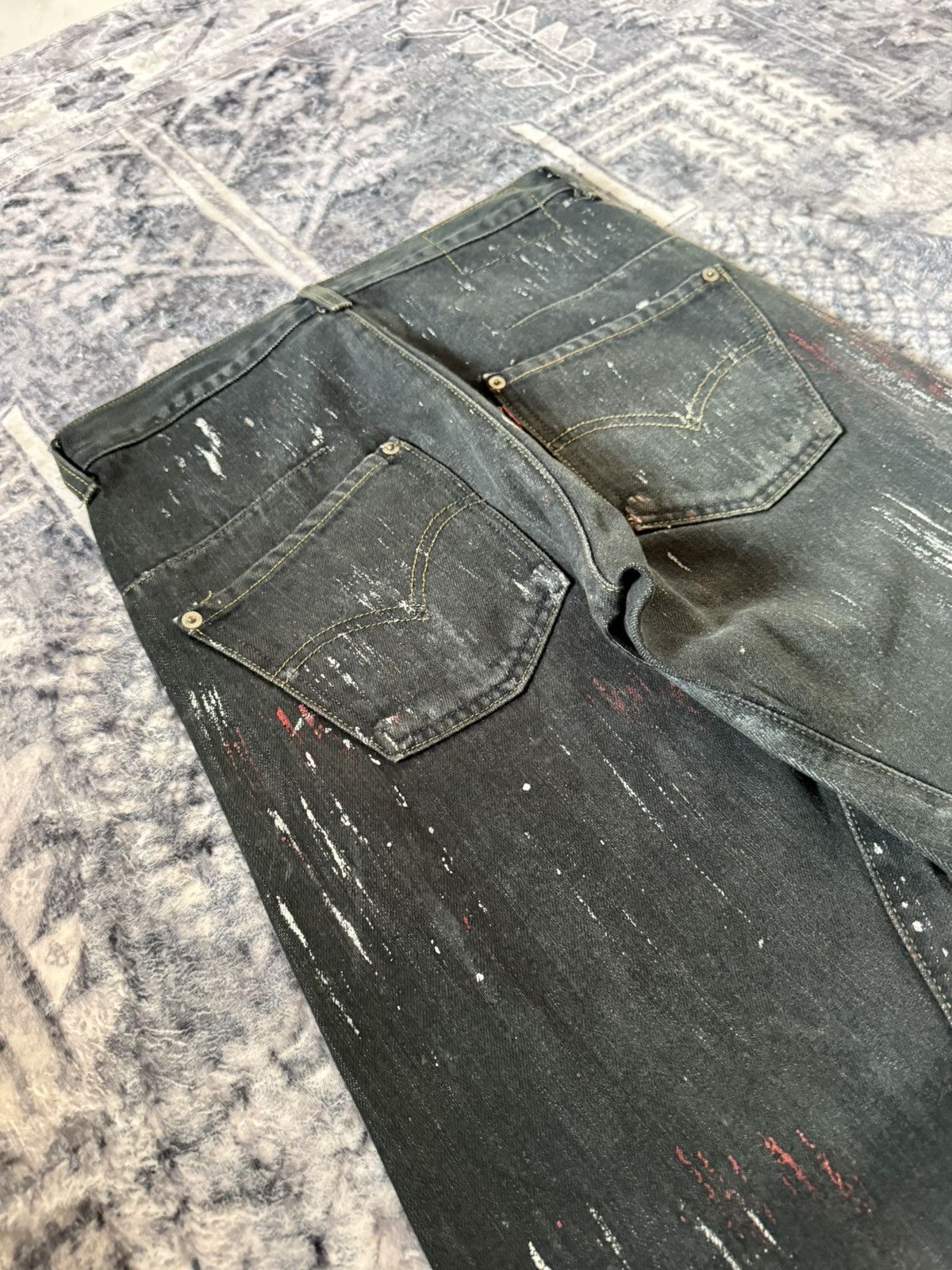 Levi's Vintage Levis Engineered Matrix Digital Rain Painted Jeans Size US 29 - 15 Thumbnail