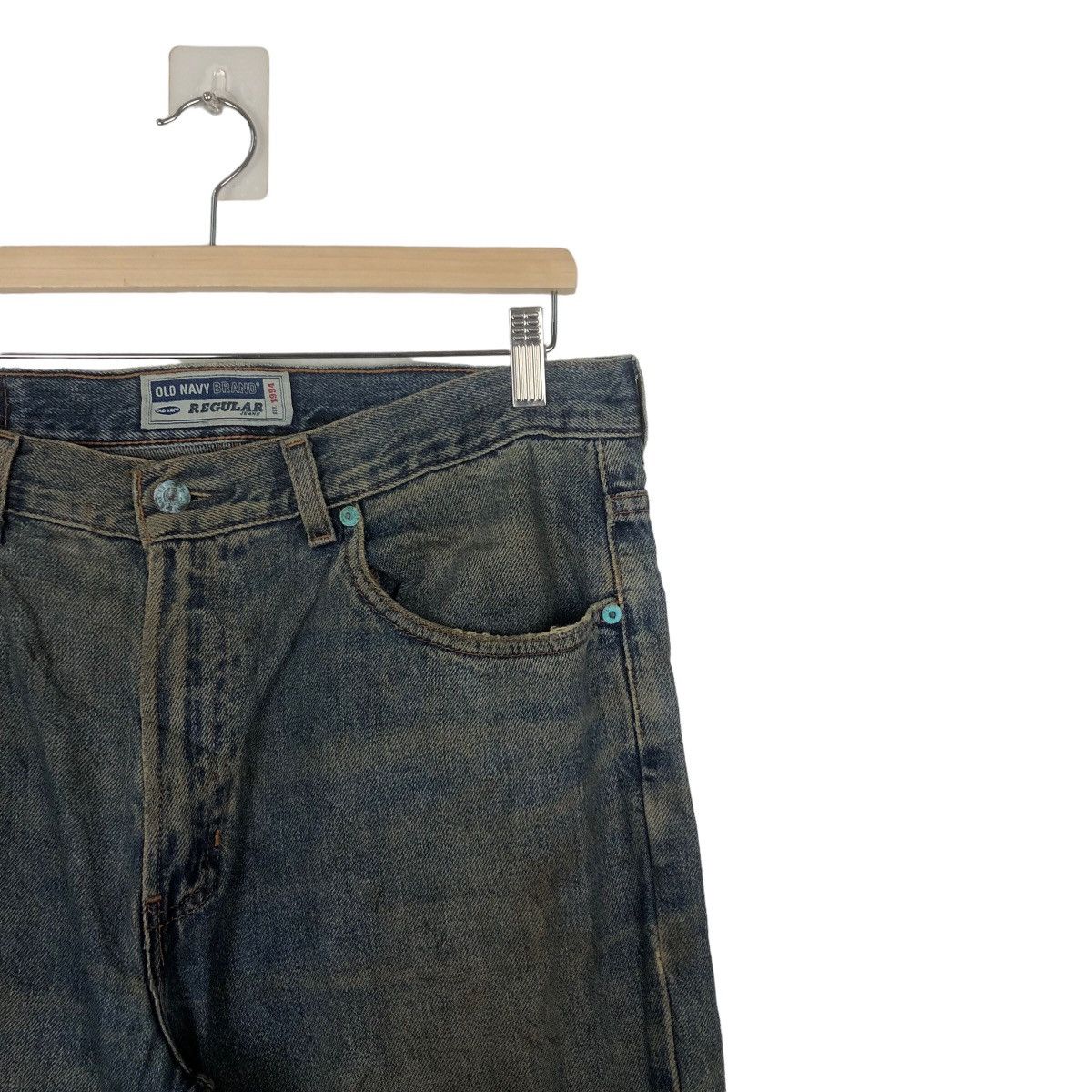 Japanese Brand VINTAGE OLD NAVY JEANS REGULAR FIT ISSEY MIYAKE DESIGN Size US 34 / EU 50 - 5 Thumbnail