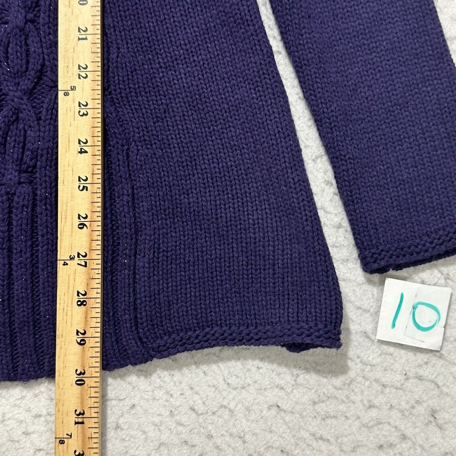 Coldwater Creek Coldwater Creek Small Open Front Cardigan Sweater Purple Size S / US 4 / IT 40 - 9 Thumbnail
