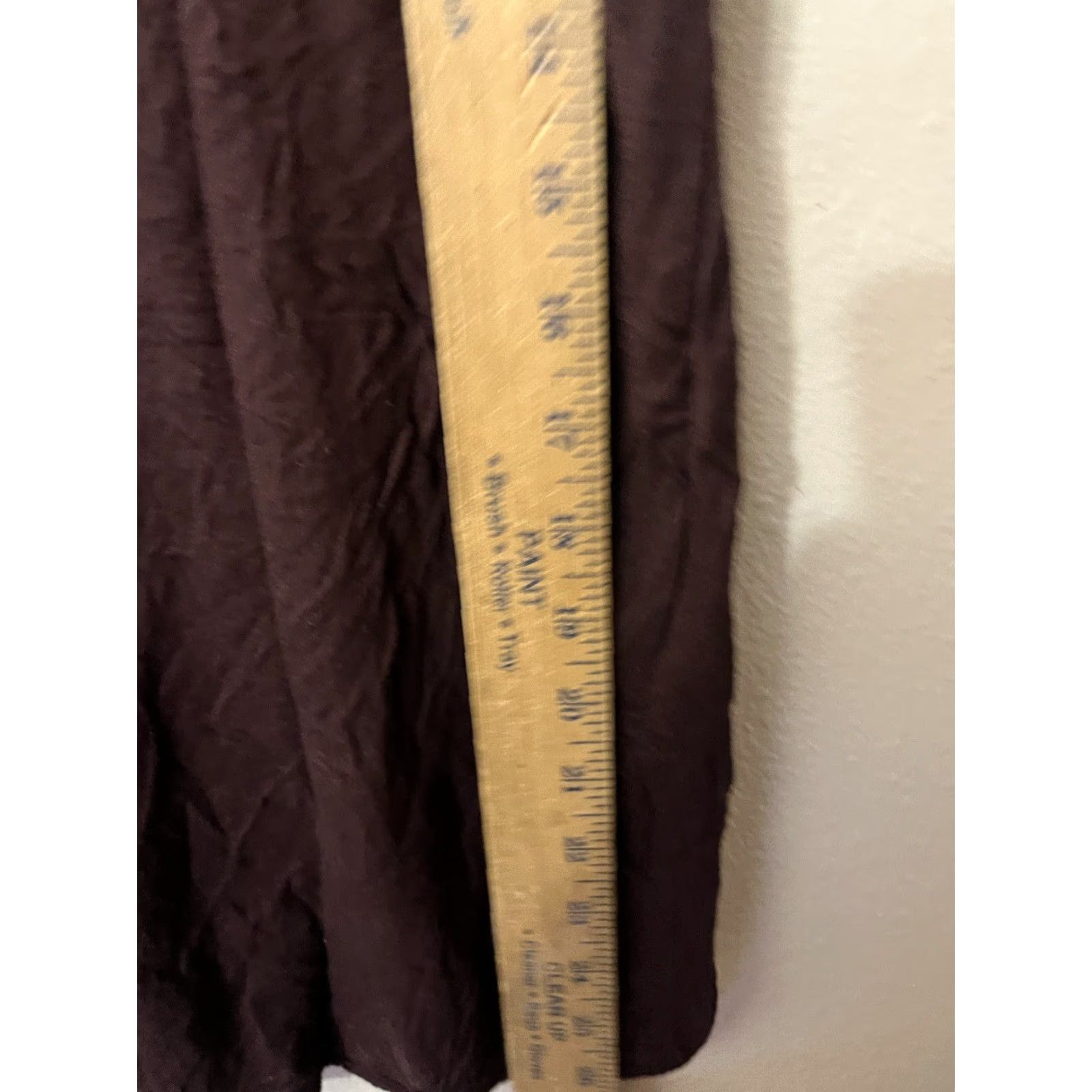 H&M H&M Women S Burgundy Solid Cotton Blend V-Neck Short Sleeve T-Shirt Basic Size S / US 4 / IT 40 - 4 Thumbnail