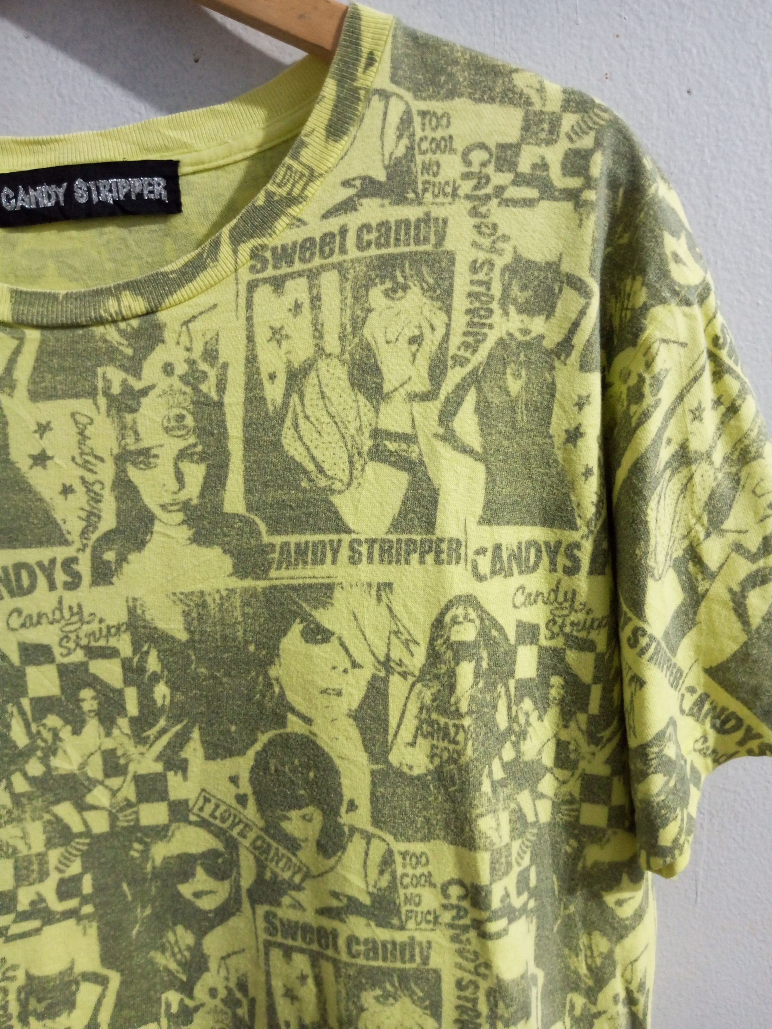 Hysteric Glamour Vintage Candy stripper full print tee Size US M / EU 48-50 / 2 - 6 Thumbnail