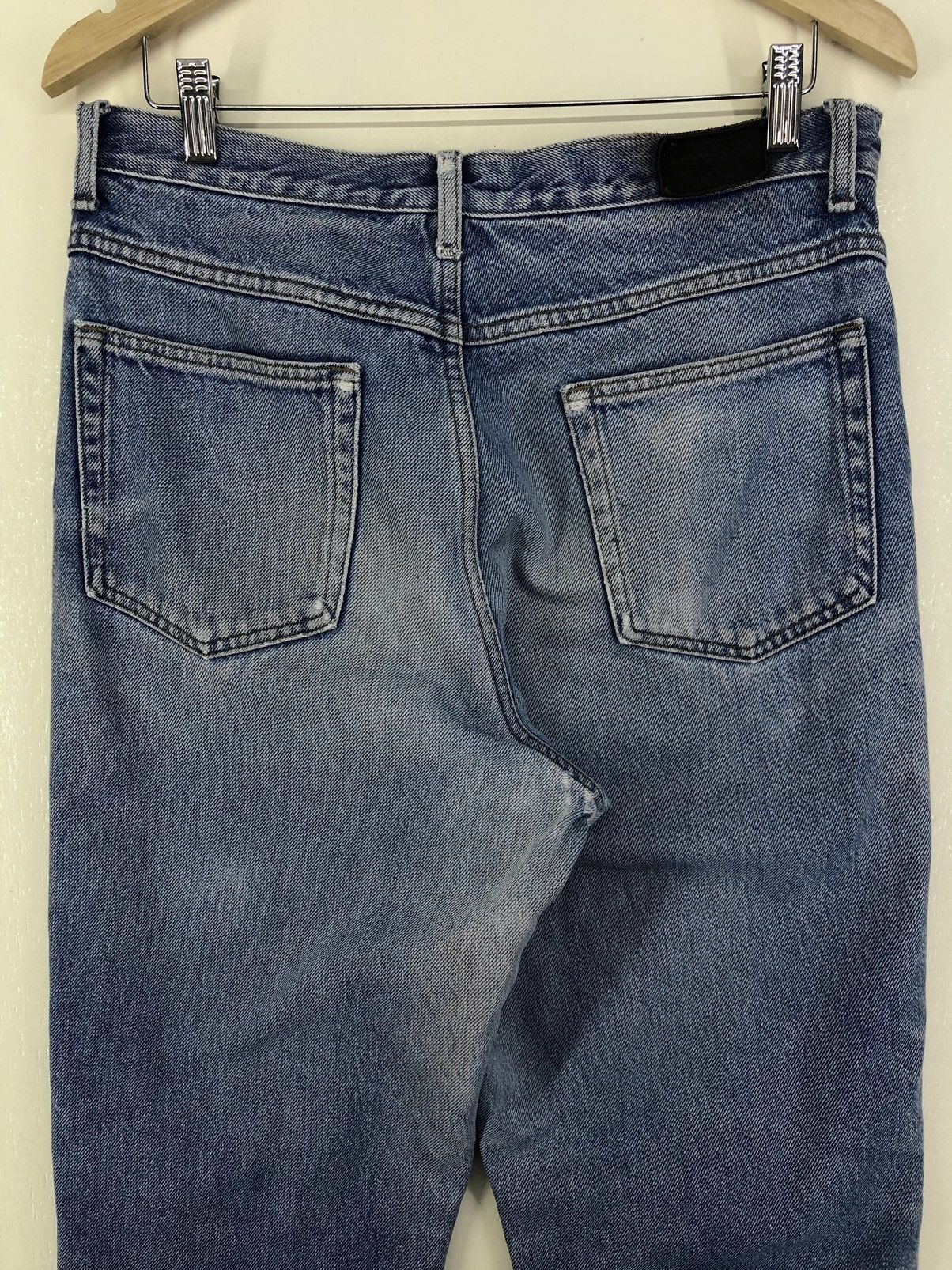 L.L. Bean Vintage L.L. Bean Lined Distressed Faded Blue Jeans Size US 31 - 17 Thumbnail