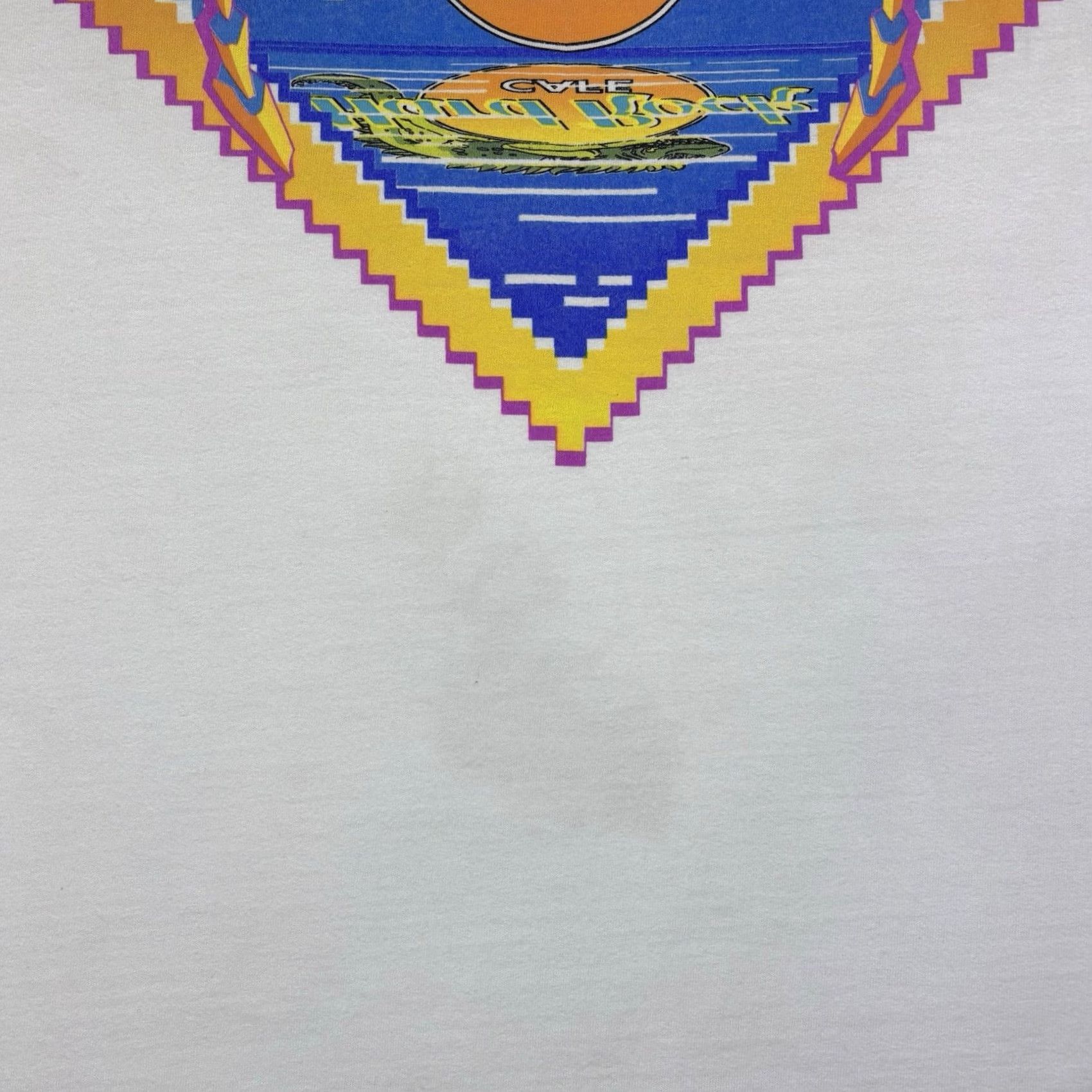 Hard Rock Cafe VINTAGE Hard Rock Cafe T Shirt XL White 90s Beach Bar Promo Mens Size US XL / EU 56 / 4 - 4 Thumbnail