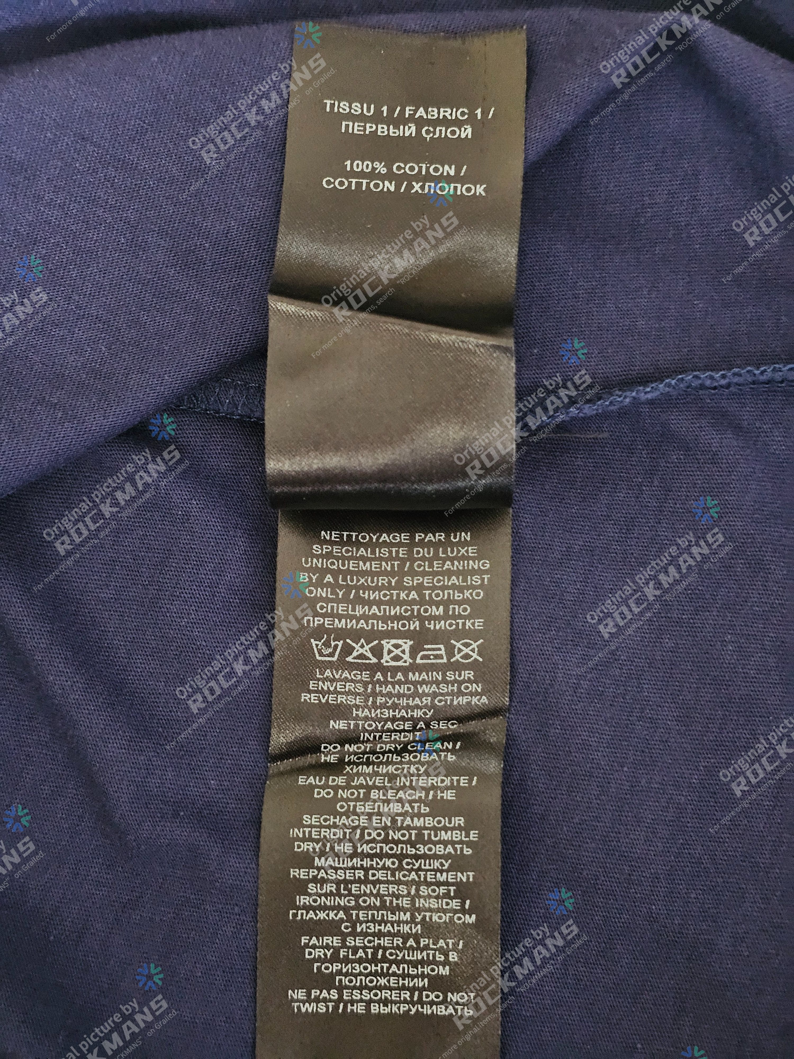 Balmain Balmain Navy Silver Metallic Logo T-Shirt Size M Size US M / EU 48-50 / 2 - 6 Thumbnail