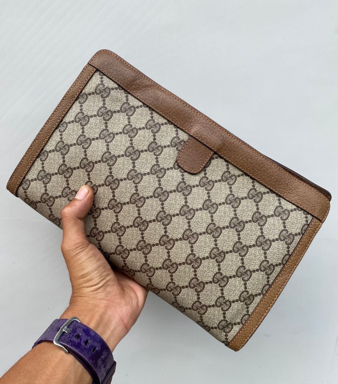 Gucci Vintage Gucci GG Supreme Sherry Line 90s Size ONE SIZE - 2 Thumbnail