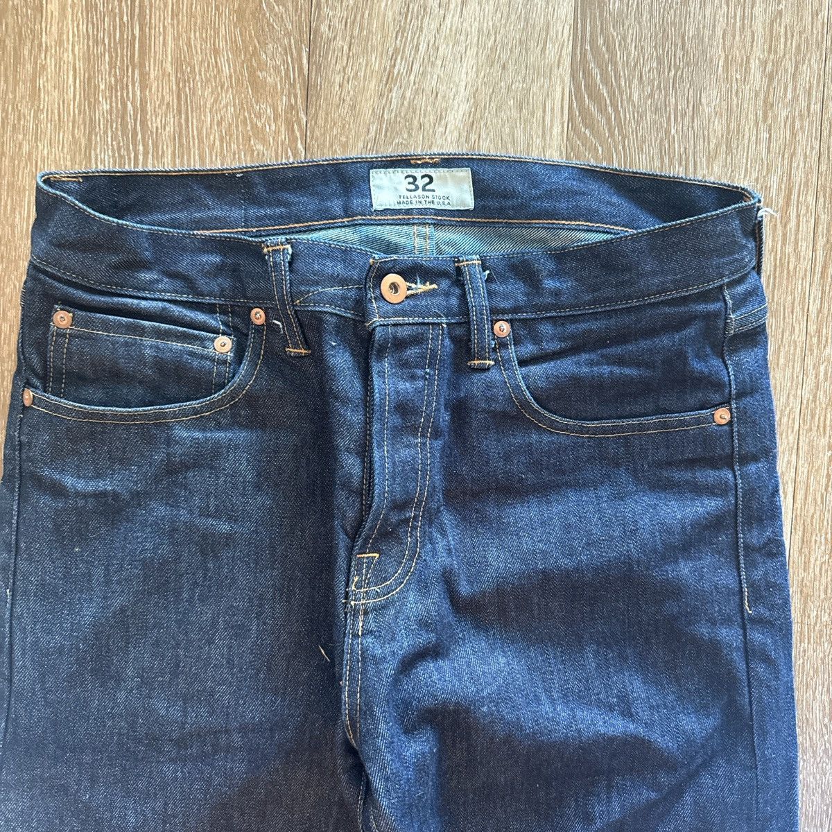 Tellason Tellason Stock Straight Leg Raw Denim Size US 32 / EU 48 - 2 Thumbnail