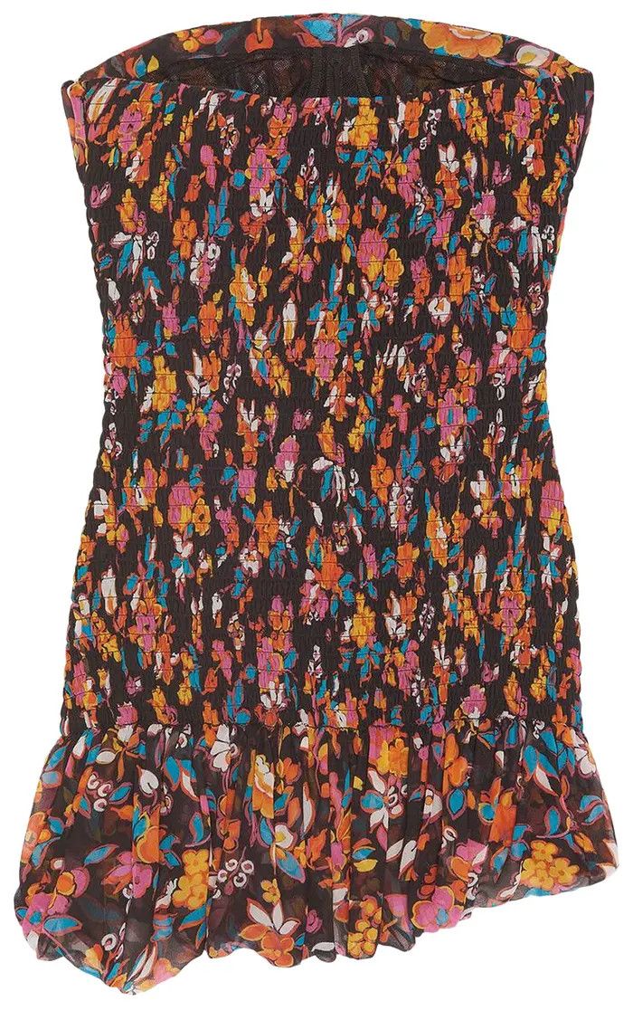 Saint Laurent Paris o1y0126 Mini Dress in Multicolor Size S / US 4 / IT 40 - 2 Thumbnail
