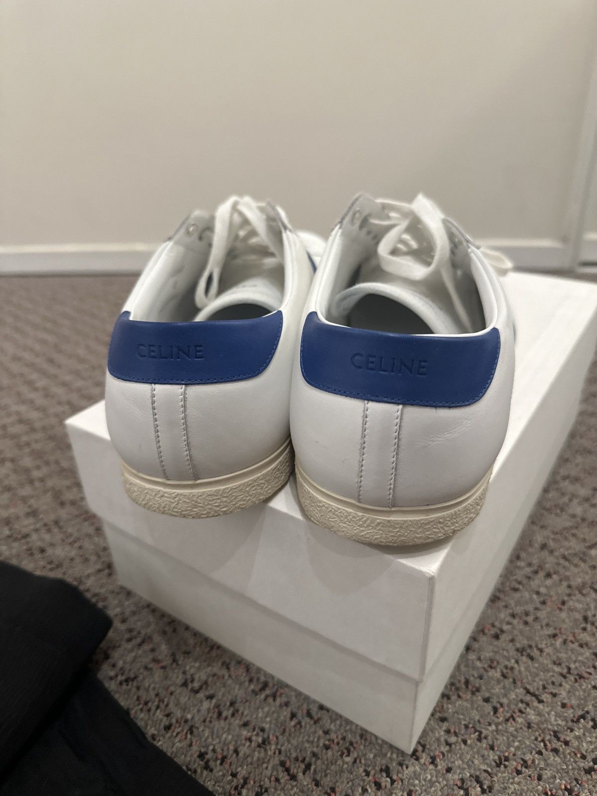 Celine Celine Triomphe Classic White/Blue Sneaker Size 45 Size US 12 / EU 45 - 3 Thumbnail